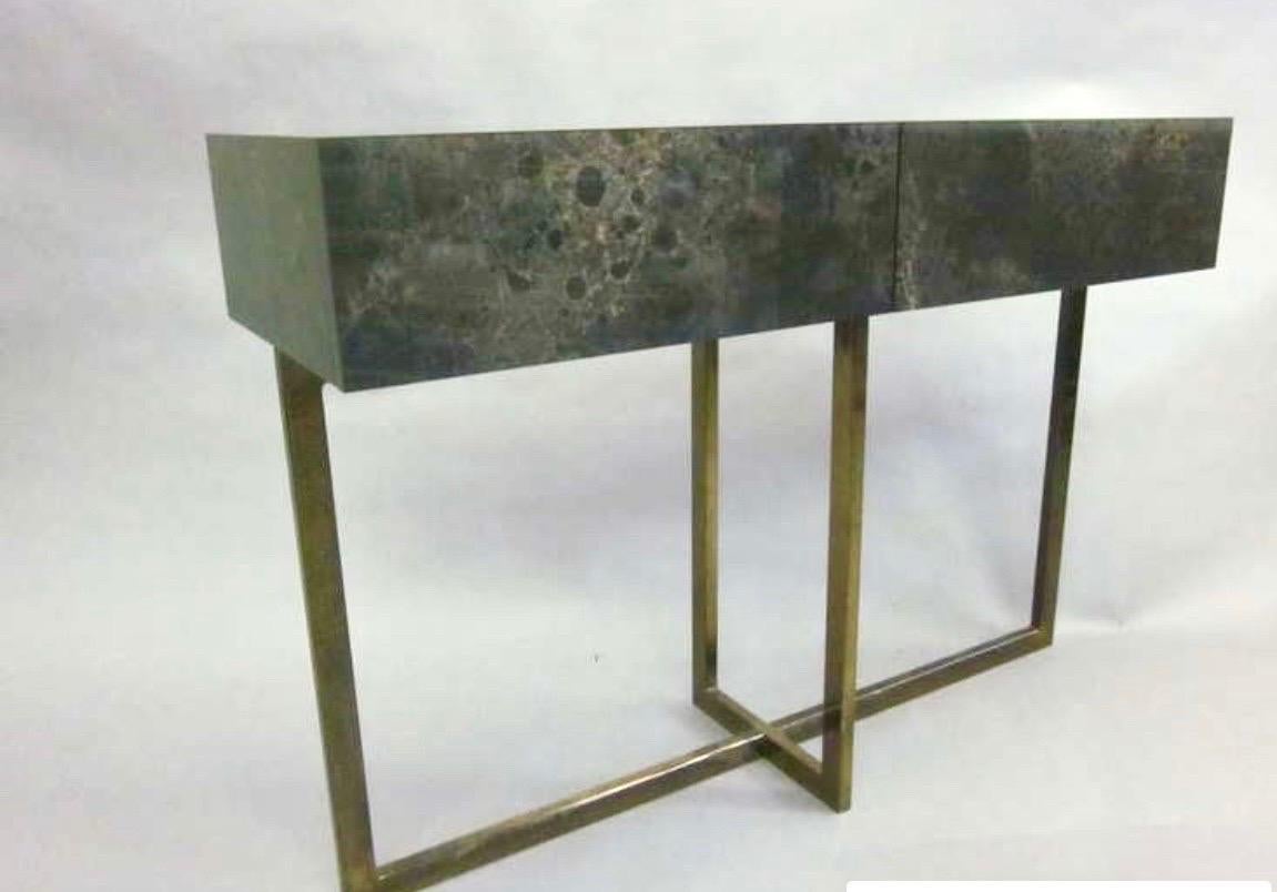 French Mid-Century Modern Credenza /Console / Sofa Table by Jacques Quinet, 1970 For Sale 6