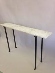 Französische neoklassizistische Konsole aus Bronze und Eisen, Marc Duplantier, Mid-Century Modern