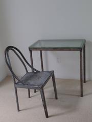 Important French Modernist Prototype Desk & Chair by Robert Mallet-Stevens