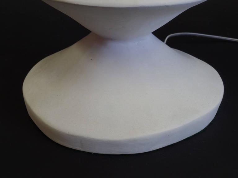 Iconic Pair of French Plaster Lamps by Jacques Grange for Yves Saint Laurent For Sale 3