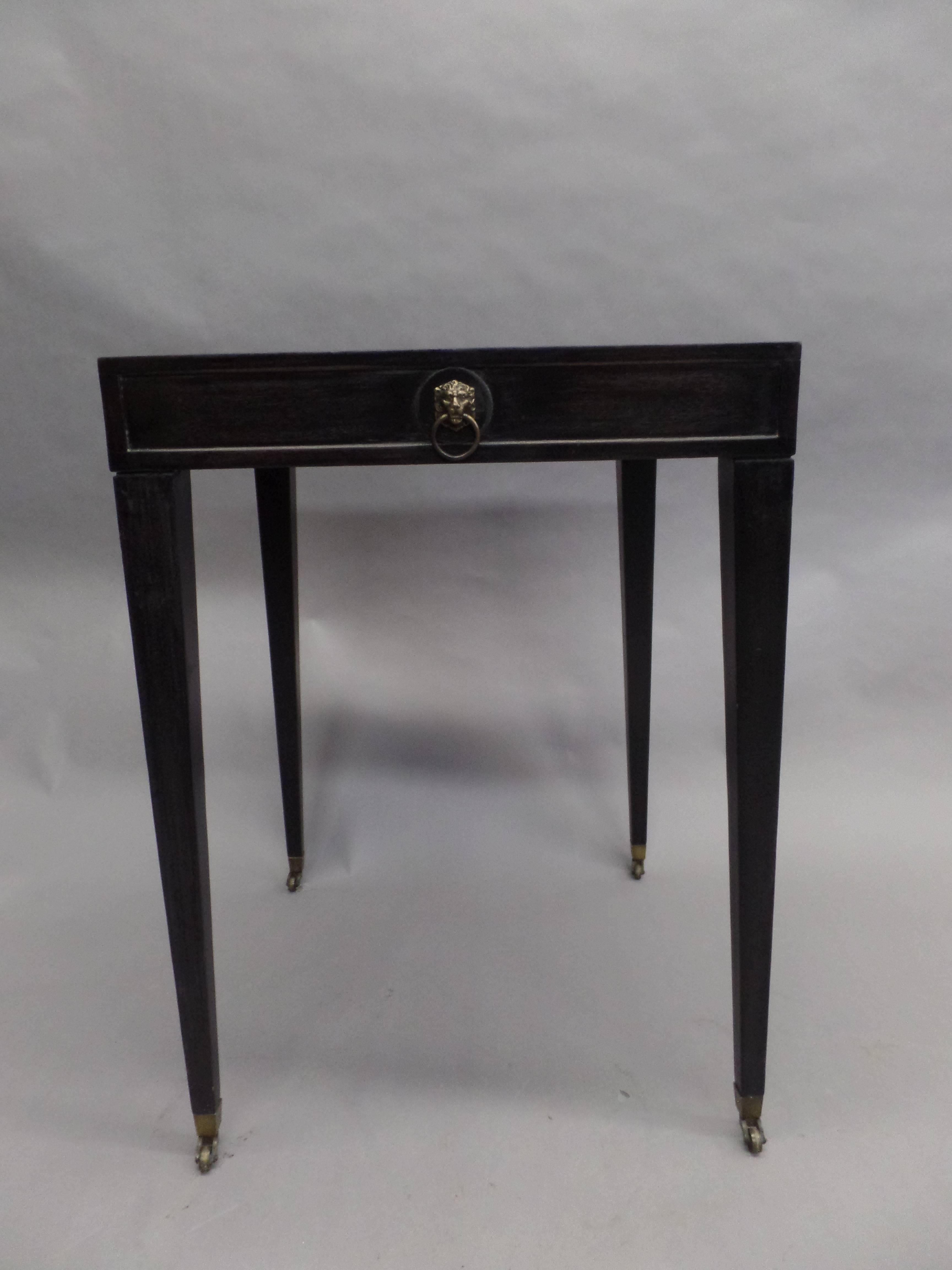 Chic Pair of French 1940s End Tables by Michel Roux-Spitz In Good Condition In New York, NY