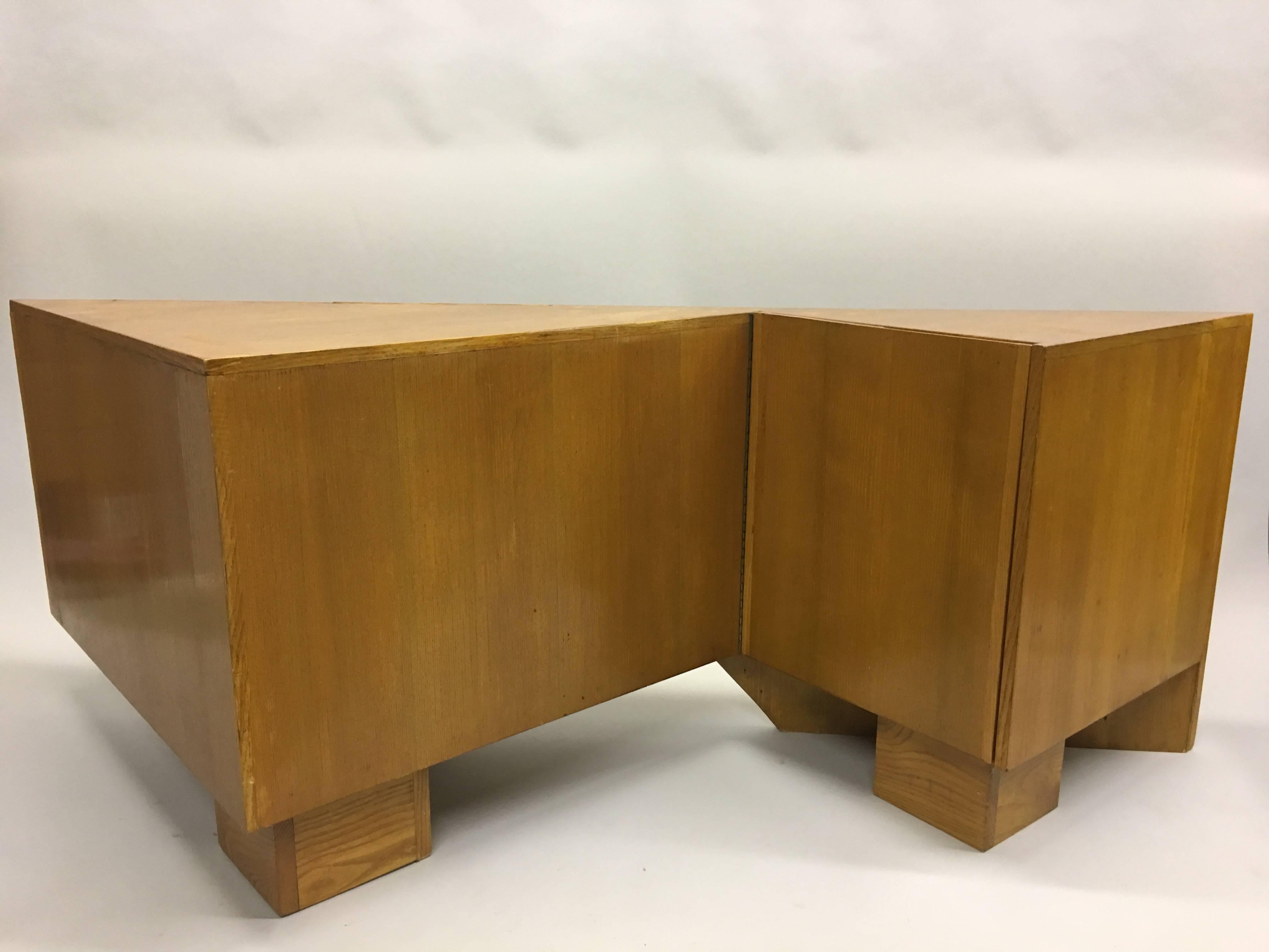 Avant-Garde French Mid-Century Modern Sideboard / Console by Alain Marcoz, 1956 In Good Condition In New York, NY
