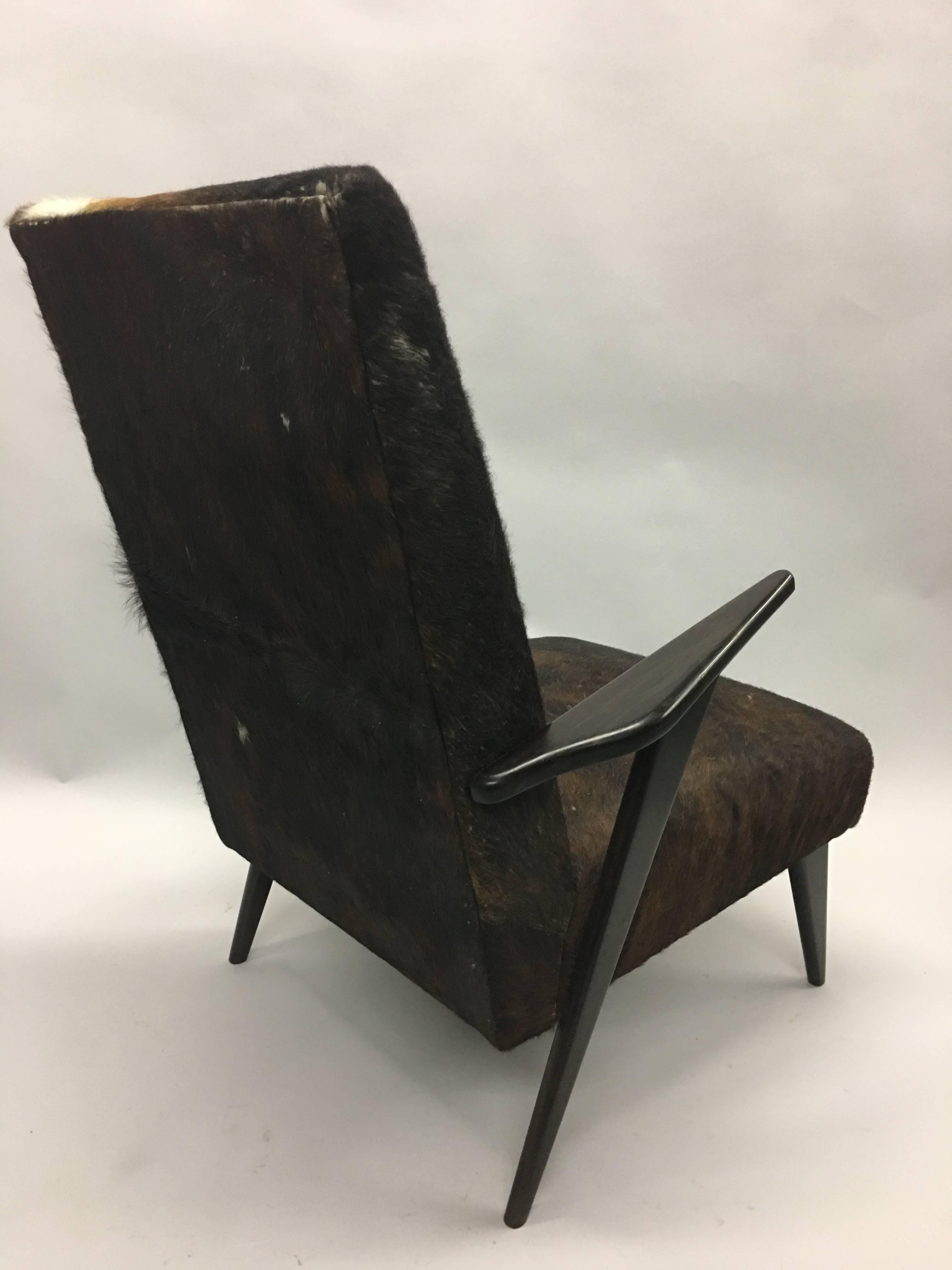 Paire de fauteuils de salon italiens modernes du milieu du siècle dernier attribués à Ico Parisi Bon état - En vente à New York, NY