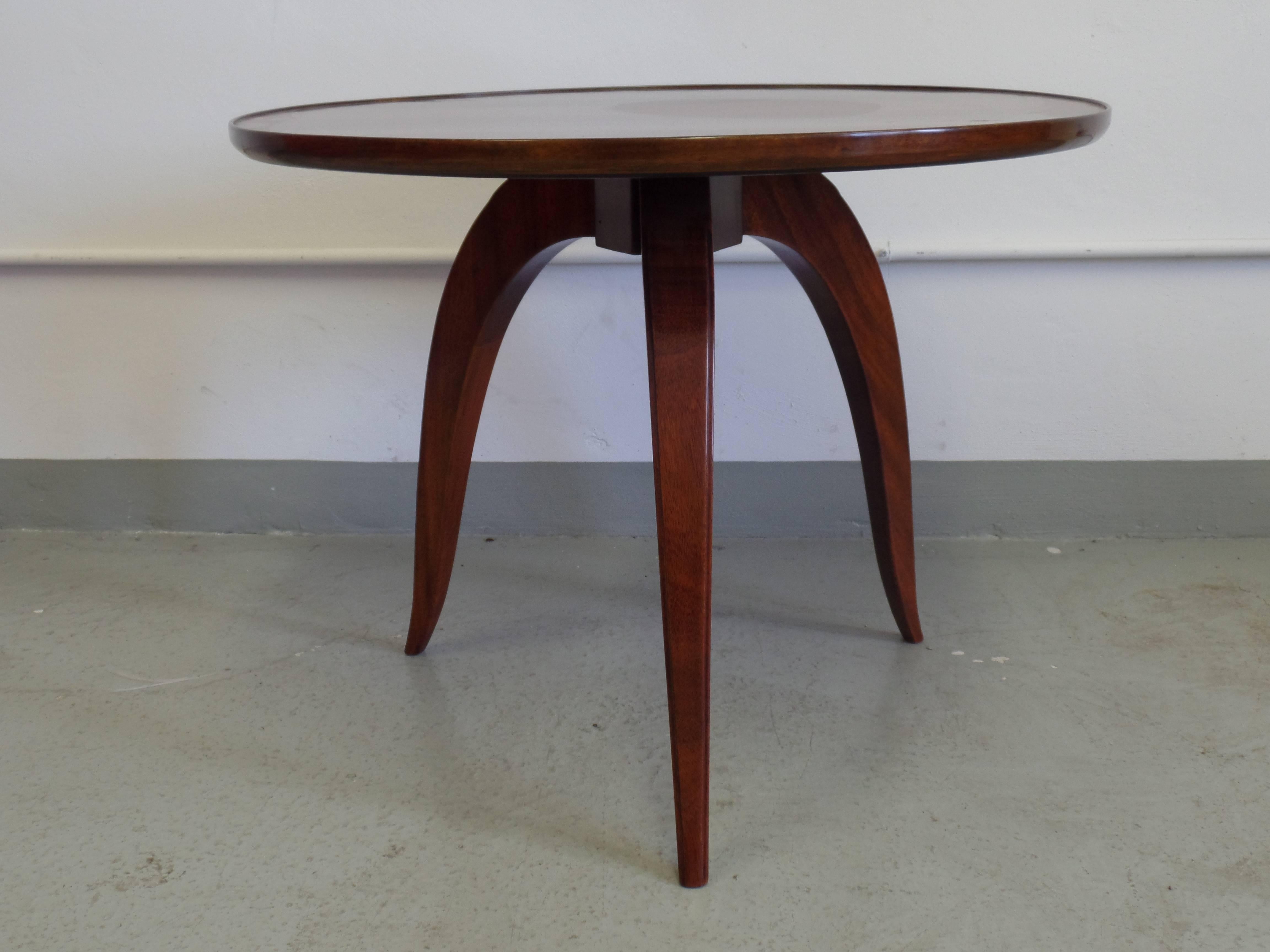 Two French Side Tables/Cocktail Tables in the Style of Jules Leleu In Excellent Condition For Sale In New York, NY