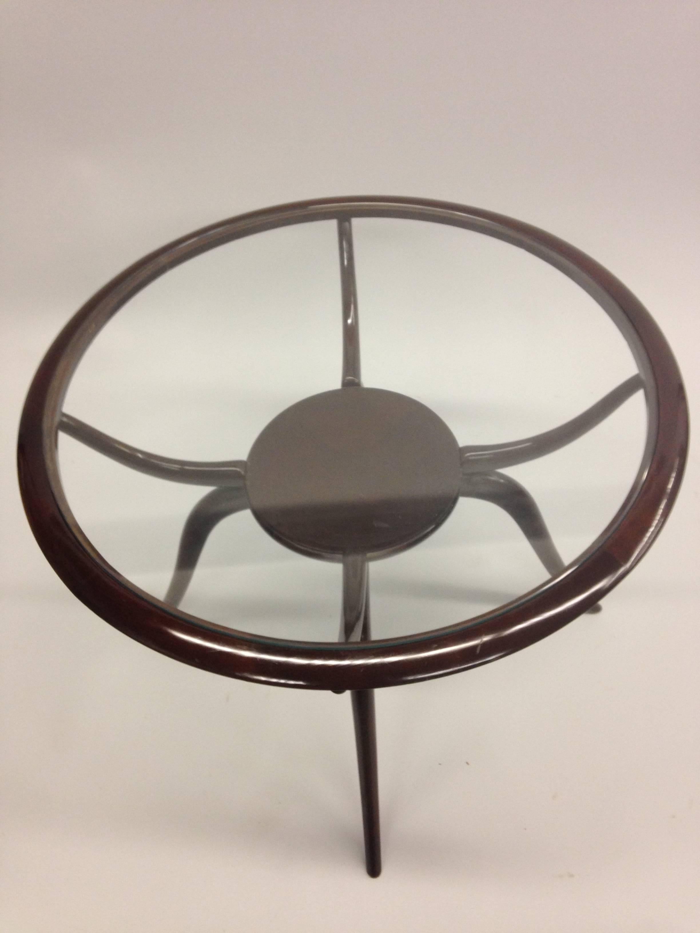 Italian Mid-Century Modern Arachnid Coffee / Side Table, Guglielmo Ulrich, 1940 In Good Condition In New York, NY