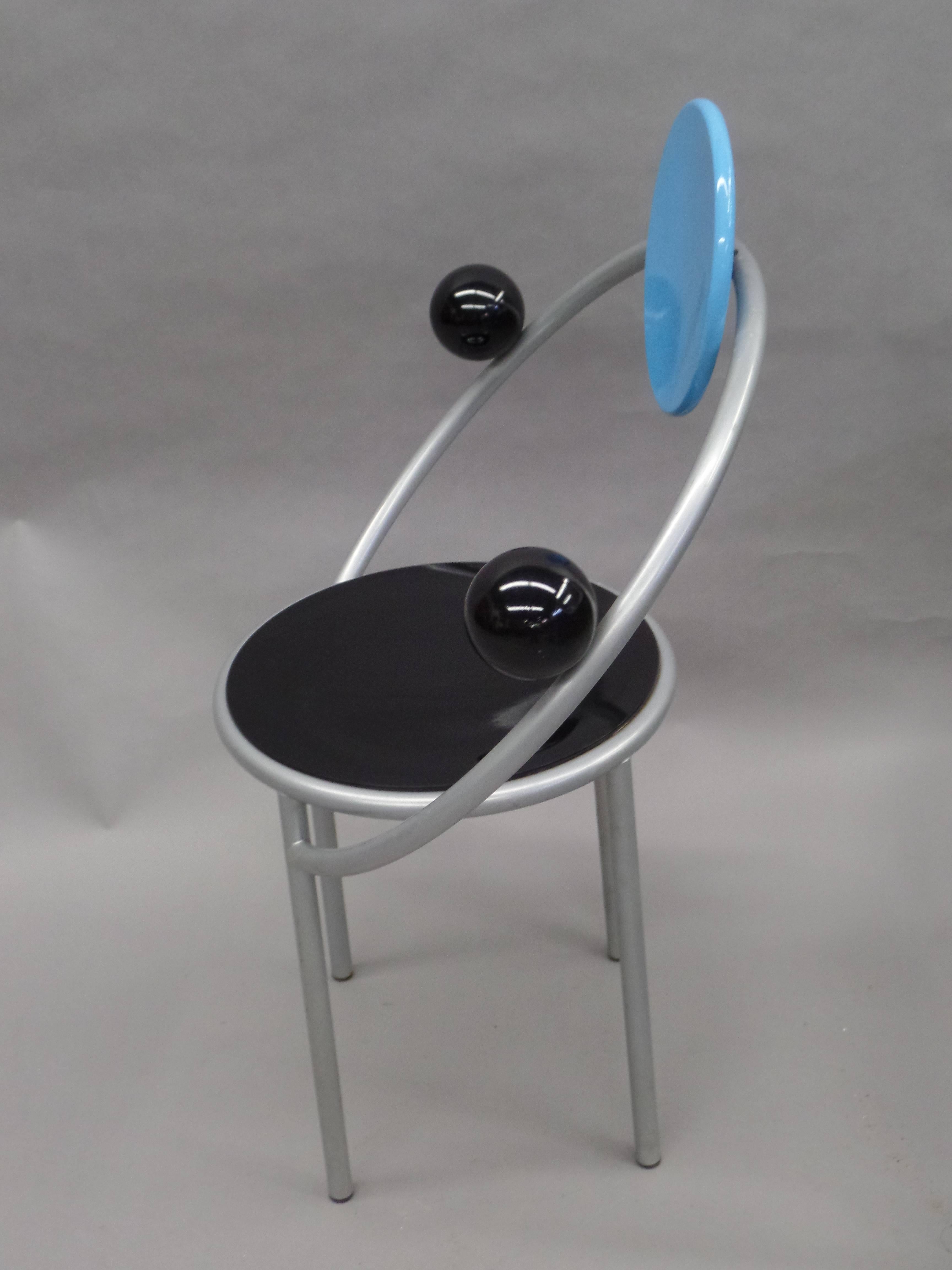Post-Modern 'First Chair' by Michele De Lucchi for Memphis Milano