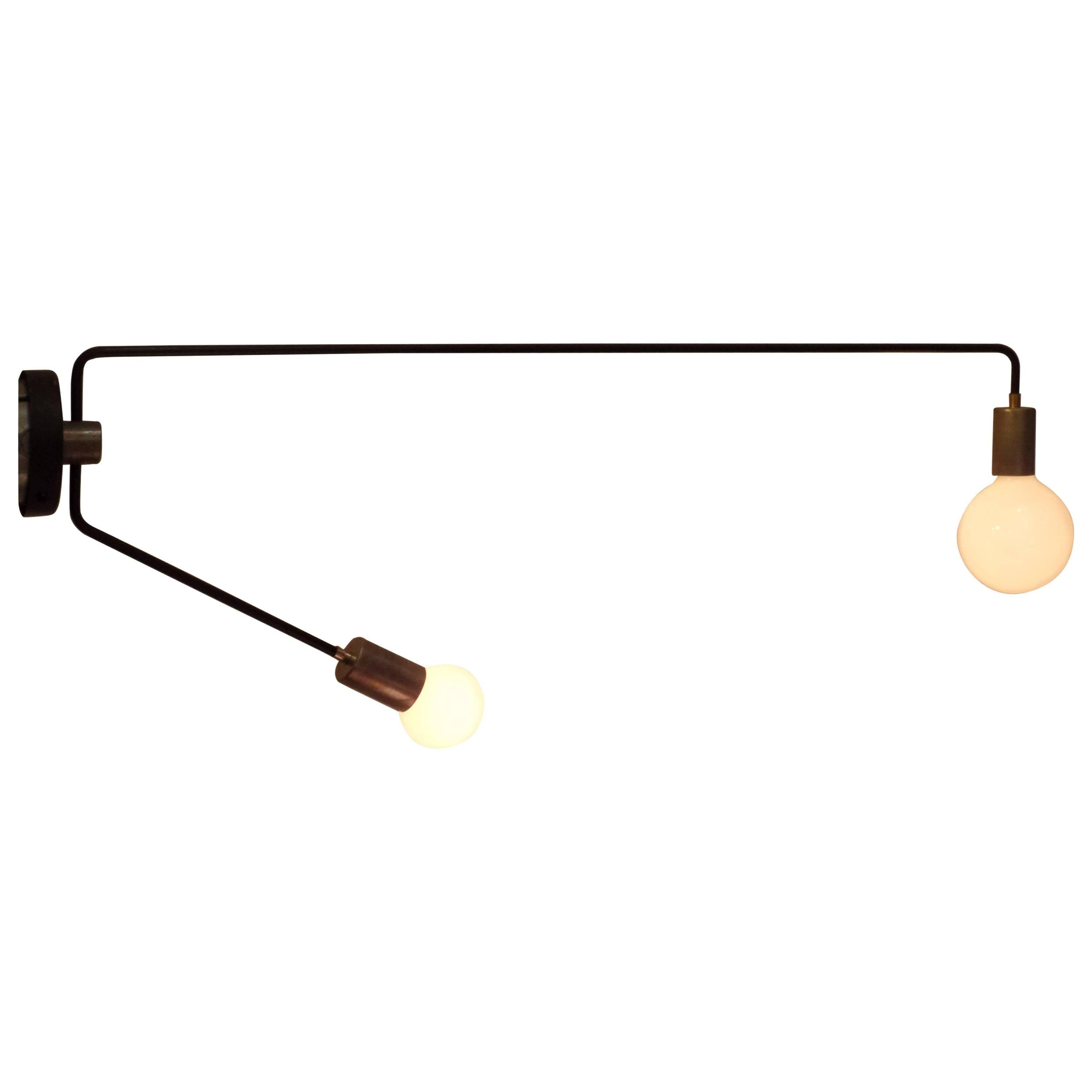 Four Modern Articulating Wall Arm Extension Lights / Sconces