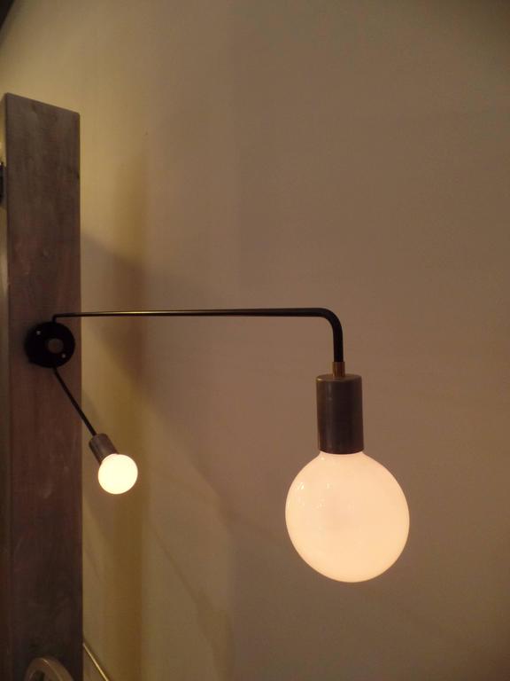 Four Modern Articulating Wall Arm Extension Lights / Sconces For Sale at 1stdibs