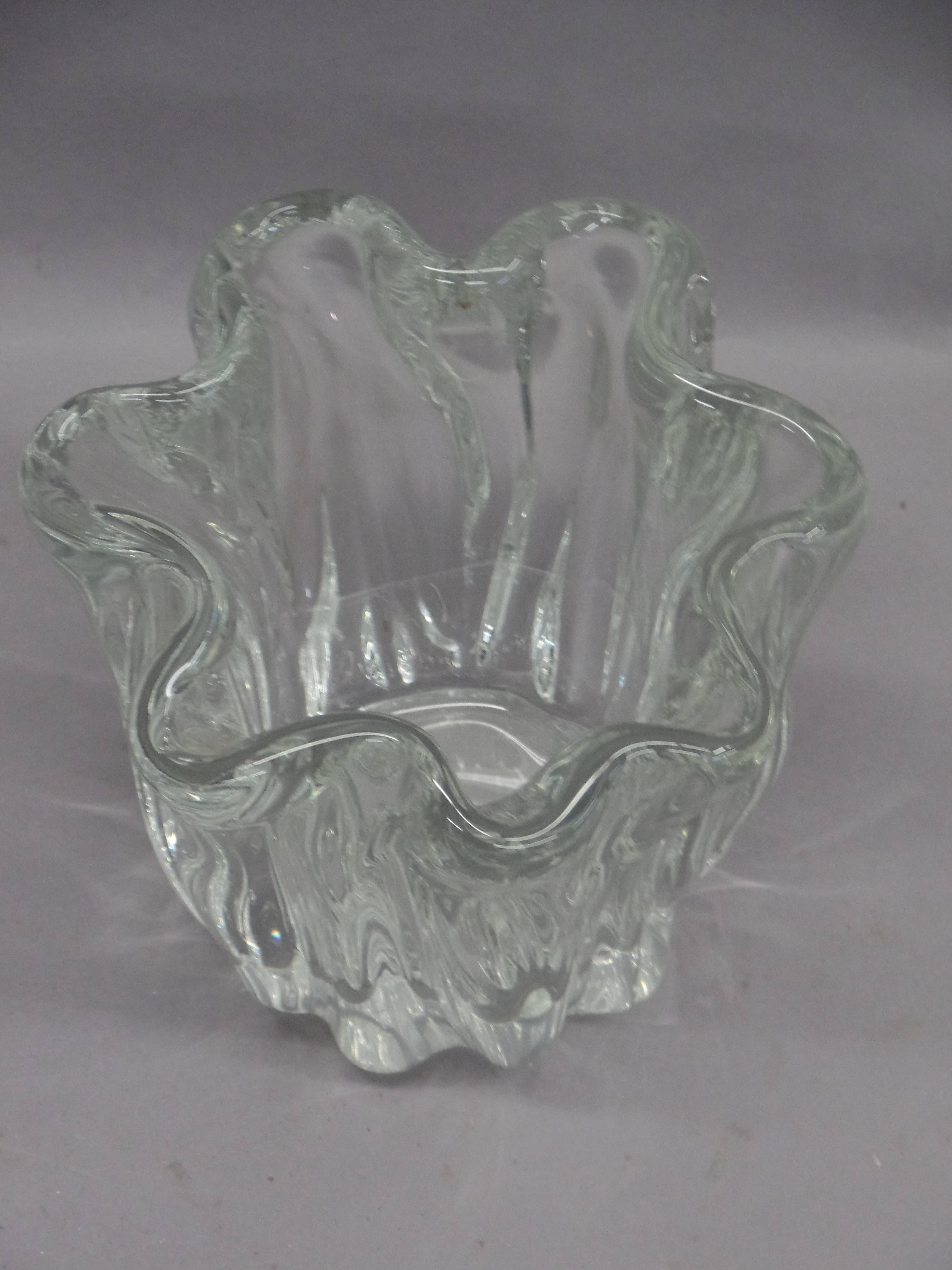 Scandinavian Modern Scandinavian Mid-Century Organic Modern Blown Glass Vase by Timo Sarpaneva For Sale