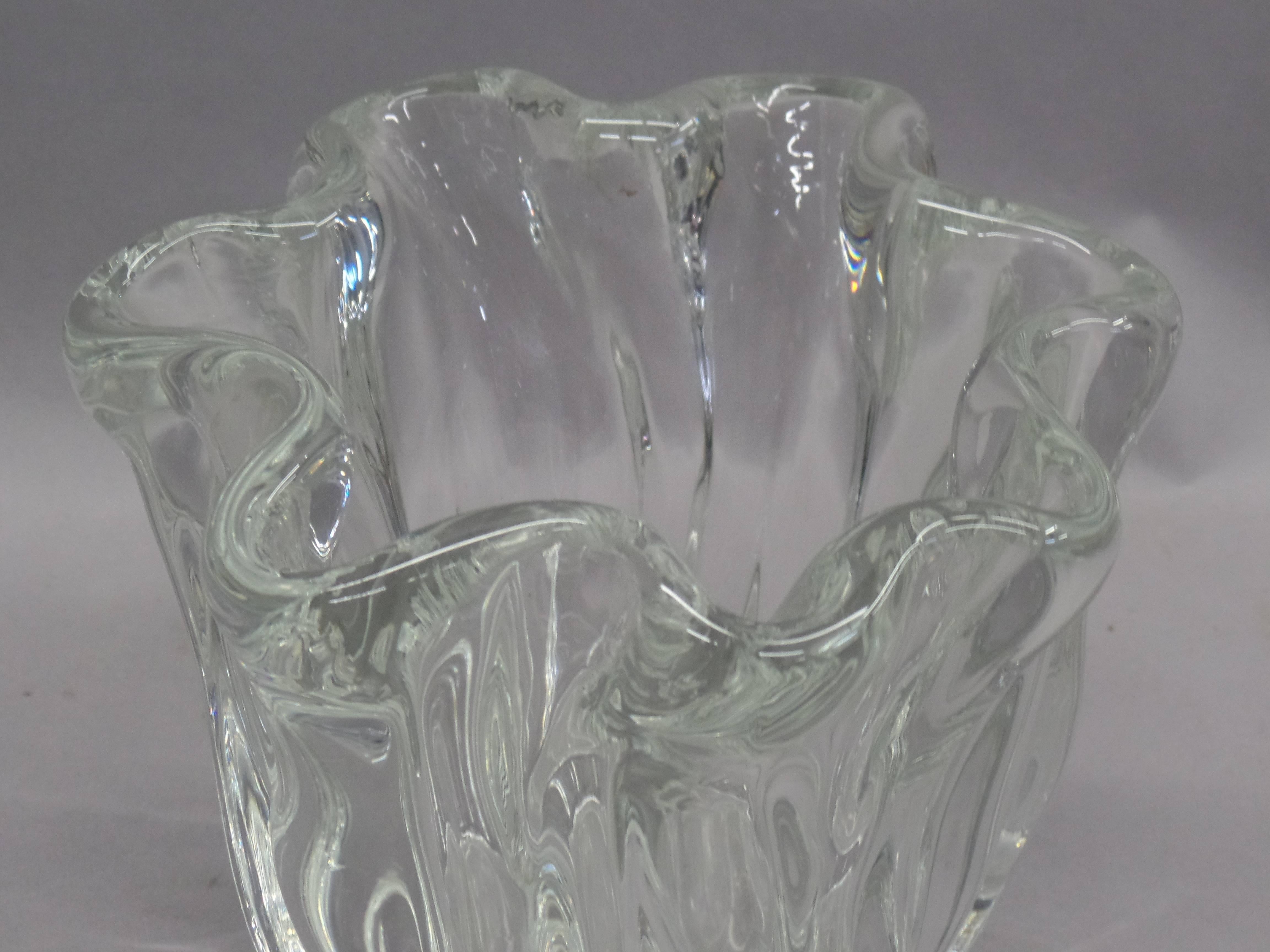 20th Century Scandinavian Mid-Century Organic Modern Blown Glass Vase by Timo Sarpaneva For Sale