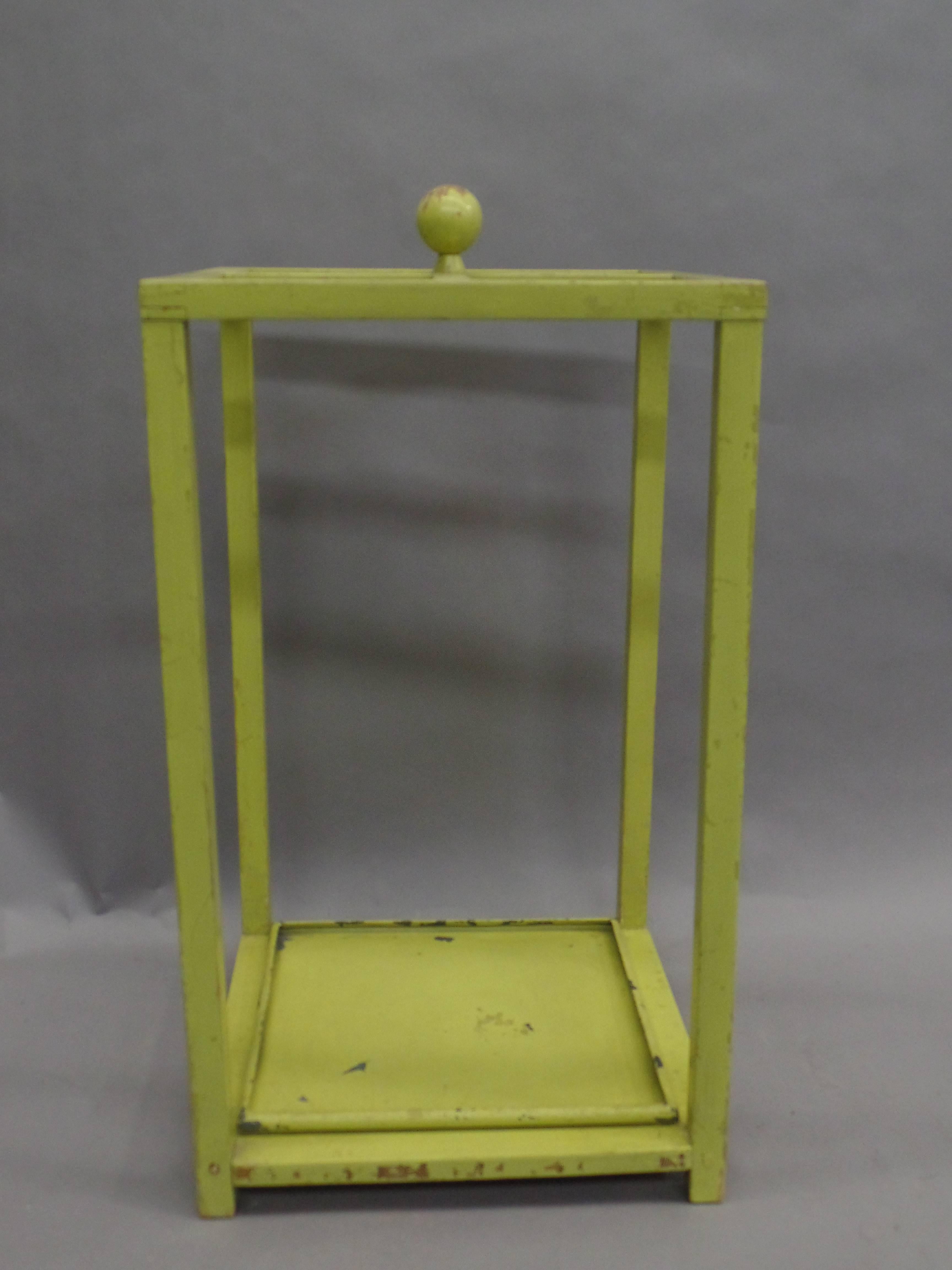Bauhaus Early Modernist Umbrella Stand with Original Paint For Sale