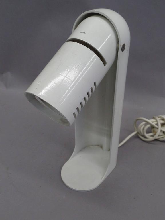 Italian Space Age Design Flip Top Desk Lamp by R. Carruthers for Leuka