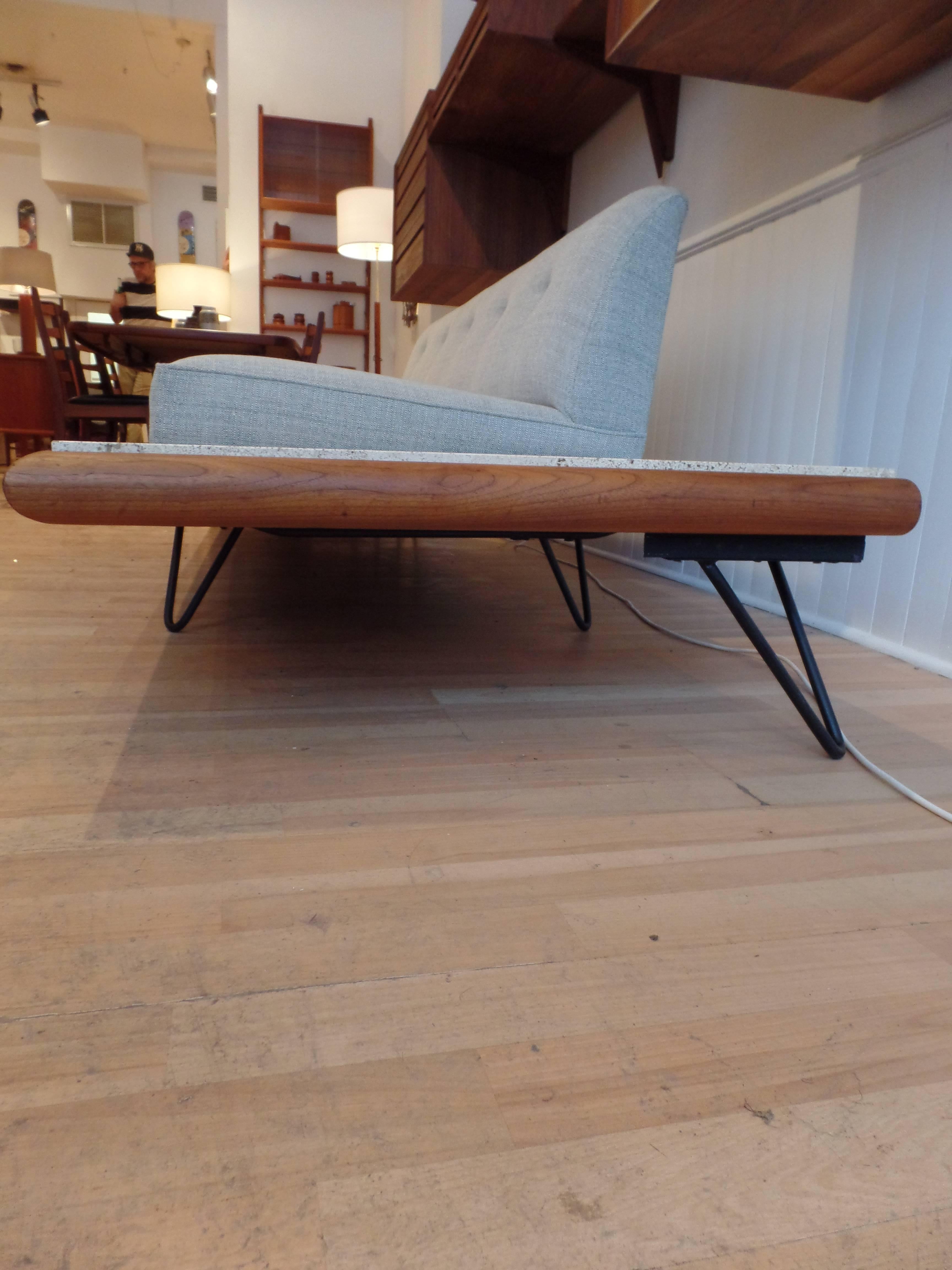 Canadian Rare Adrian Pearsall Sofa with End Tables Displayed at Habitat 67, Expo 67 For Sale