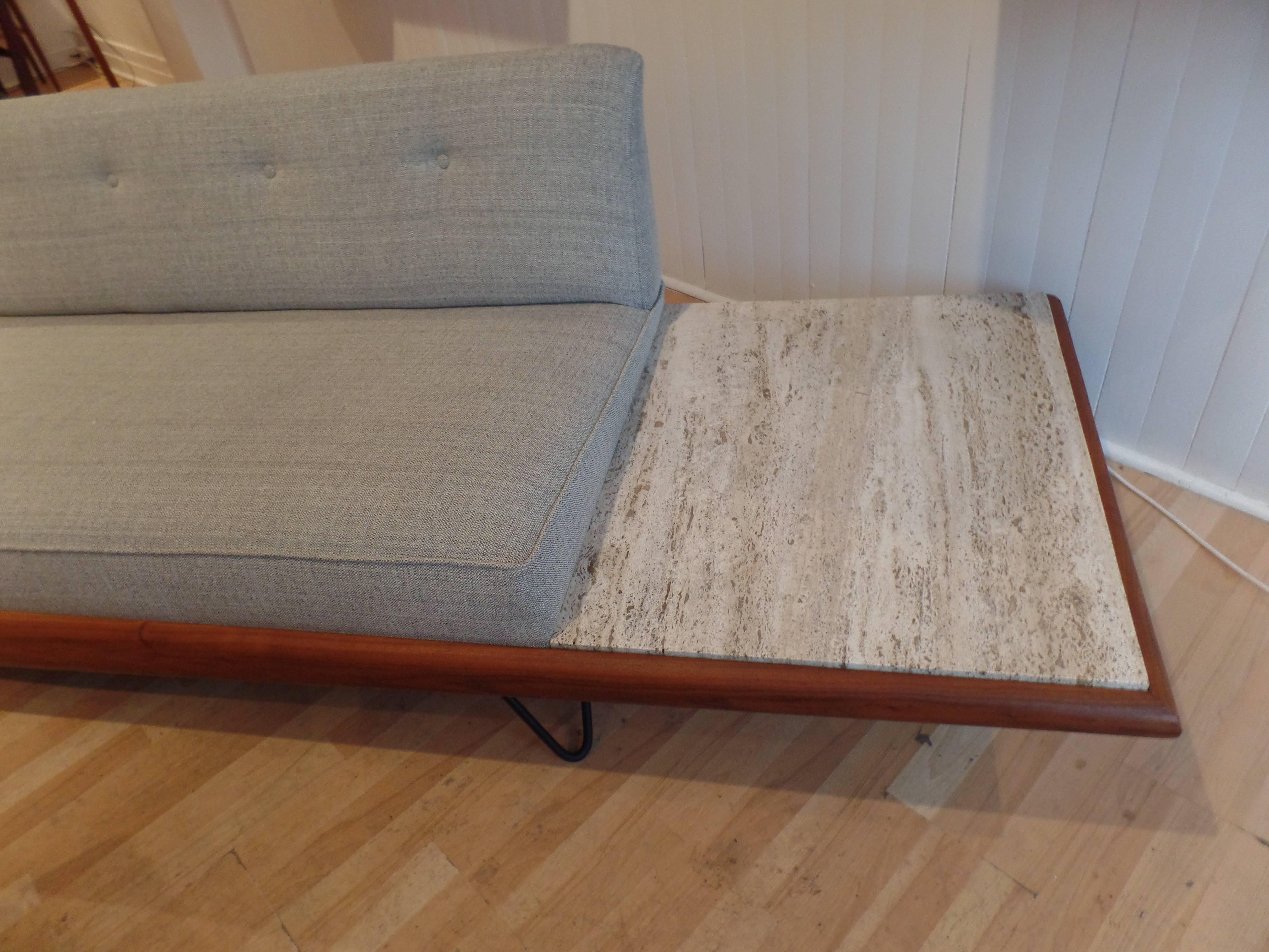 Upholstery Rare Adrian Pearsall Sofa with End Tables Displayed at Habitat 67, Expo 67 For Sale