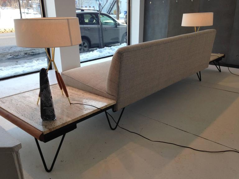 Rare Adrian Pearsall Sofa with End Tables Displayed at Habitat 67, Expo