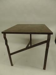 French Art Deco Hand Hammered Copper & Bronze Console / Center Table, Paul Kiss