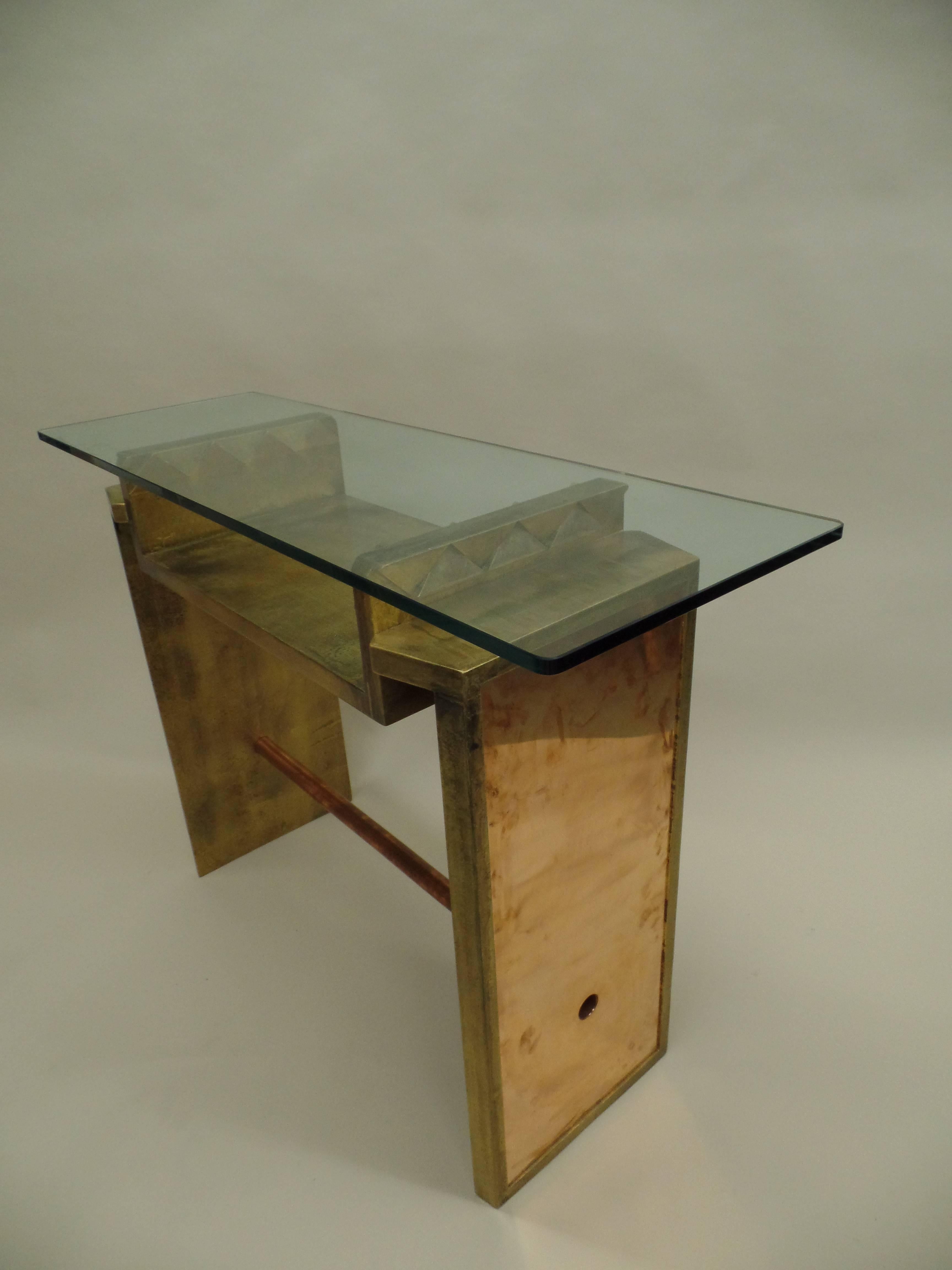 copper sofa table