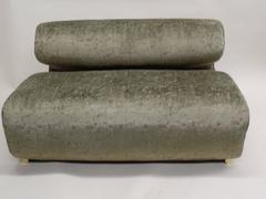 Rare Italian Organic Modern Curvilinear Sofa or Settee, Joe Colombo, 1970