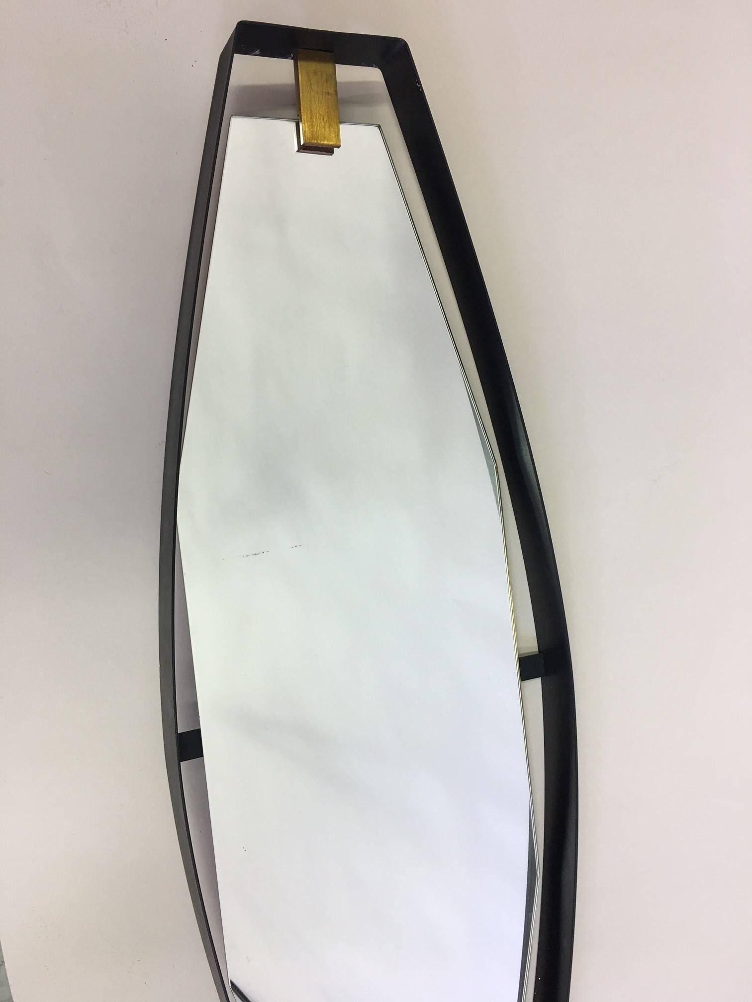 2 Rare Italian Mid-Century Modern Mirrors, Attr. to Max Ingrand for Fontana Arte In Good Condition For Sale In New York, NY