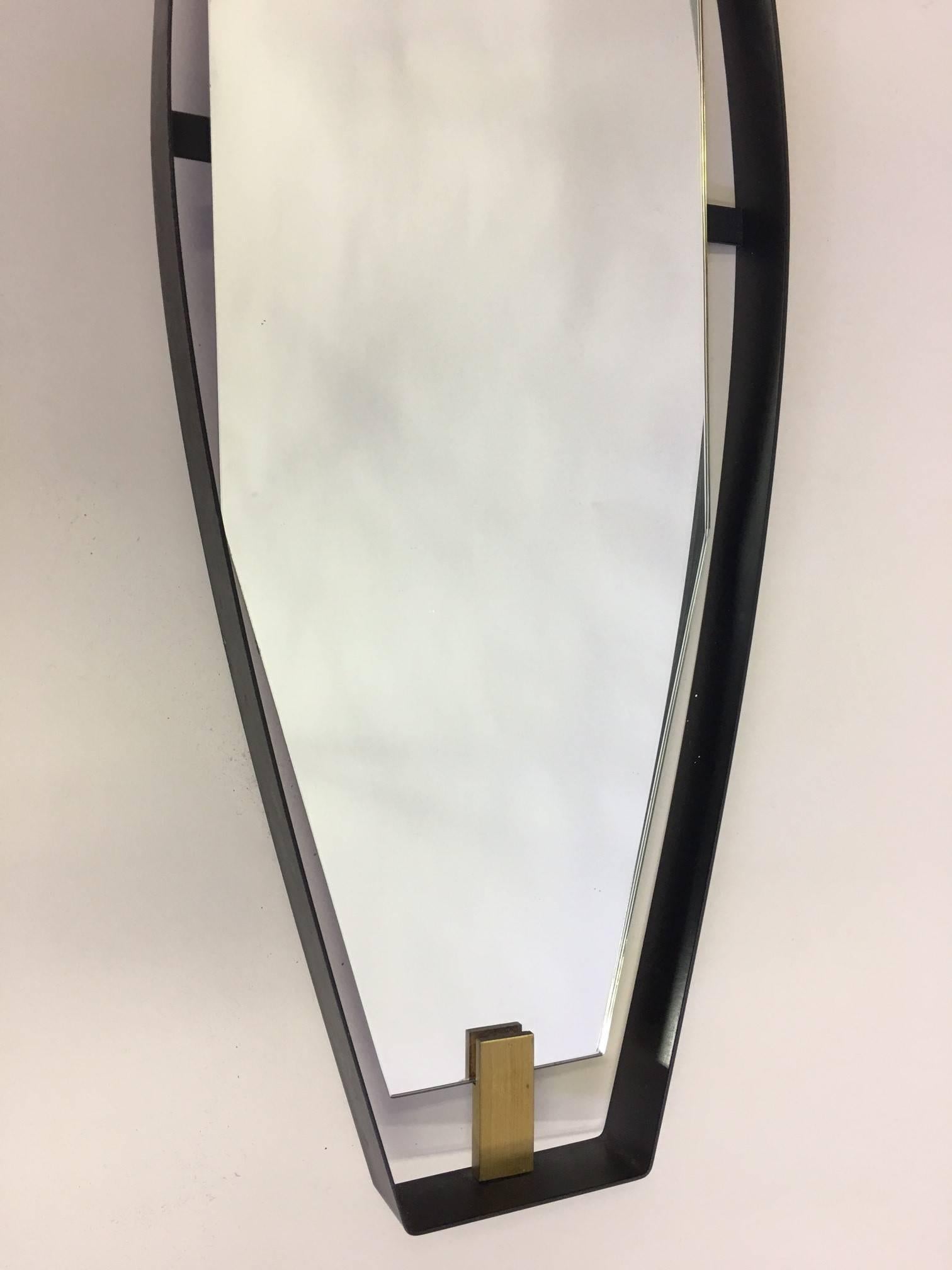 Metal 2 Rare Italian Mid-Century Modern Mirrors, Attr. to Max Ingrand for Fontana Arte For Sale