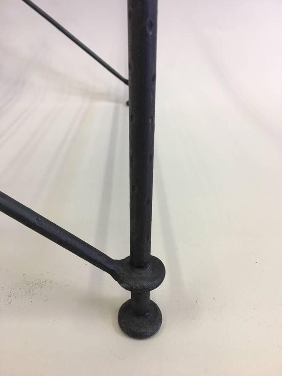 Pair Mid-Century Hand-Forged Lounge Chairs by Galerie Maison et Jardin