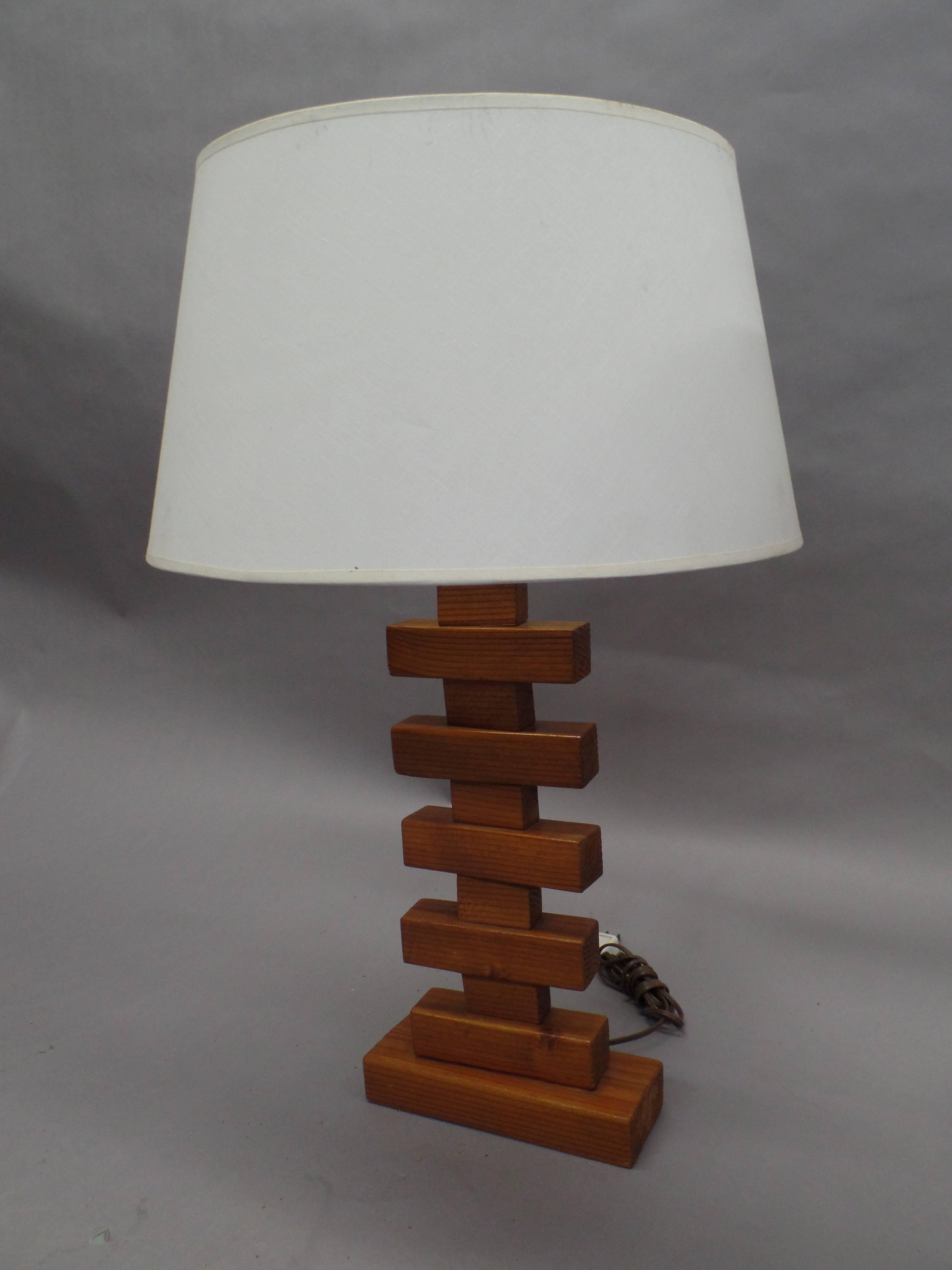 Mid-Century Modern Important Pair of Constructivist Table Lamps in the Style of Alexandre Rodchenko