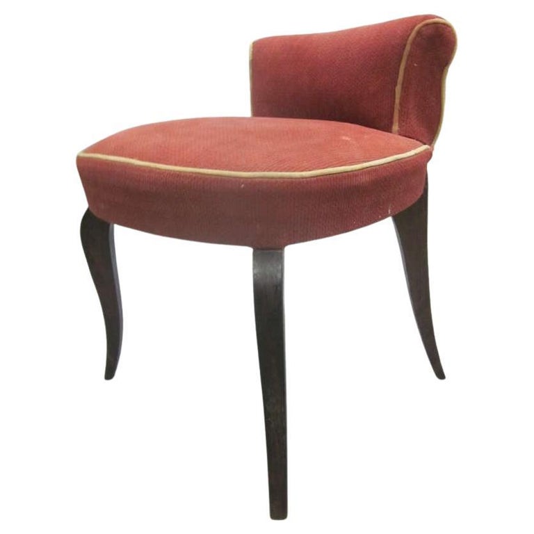 French Art Deco / Modern Neoclassical Vanity Chair, Attributed André