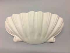 2 Pairs Mid-Century Modern Plaster Shell Wall Sconces, Attributed to Serge Roche