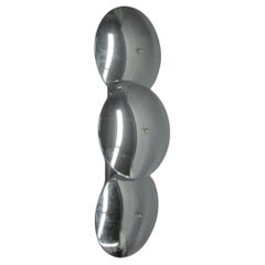 Grande applique o soffitto a incasso in cromo italiano del Mid-Century Modern, Reggiani