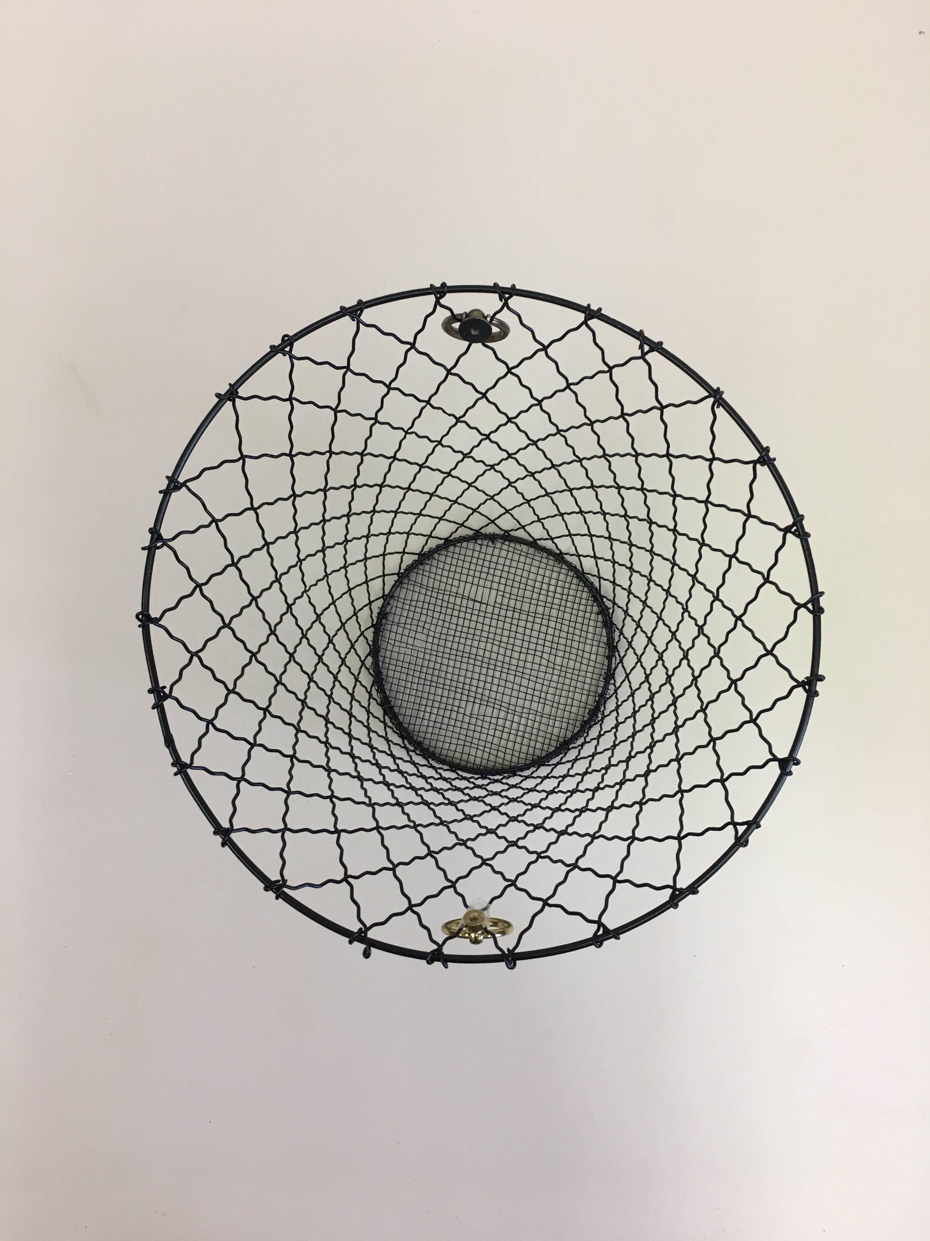 Französische Abfallkörbe aus Draht, Jacques Adnet, Mid-Century Modern (20. Jahrhundert) im Angebot