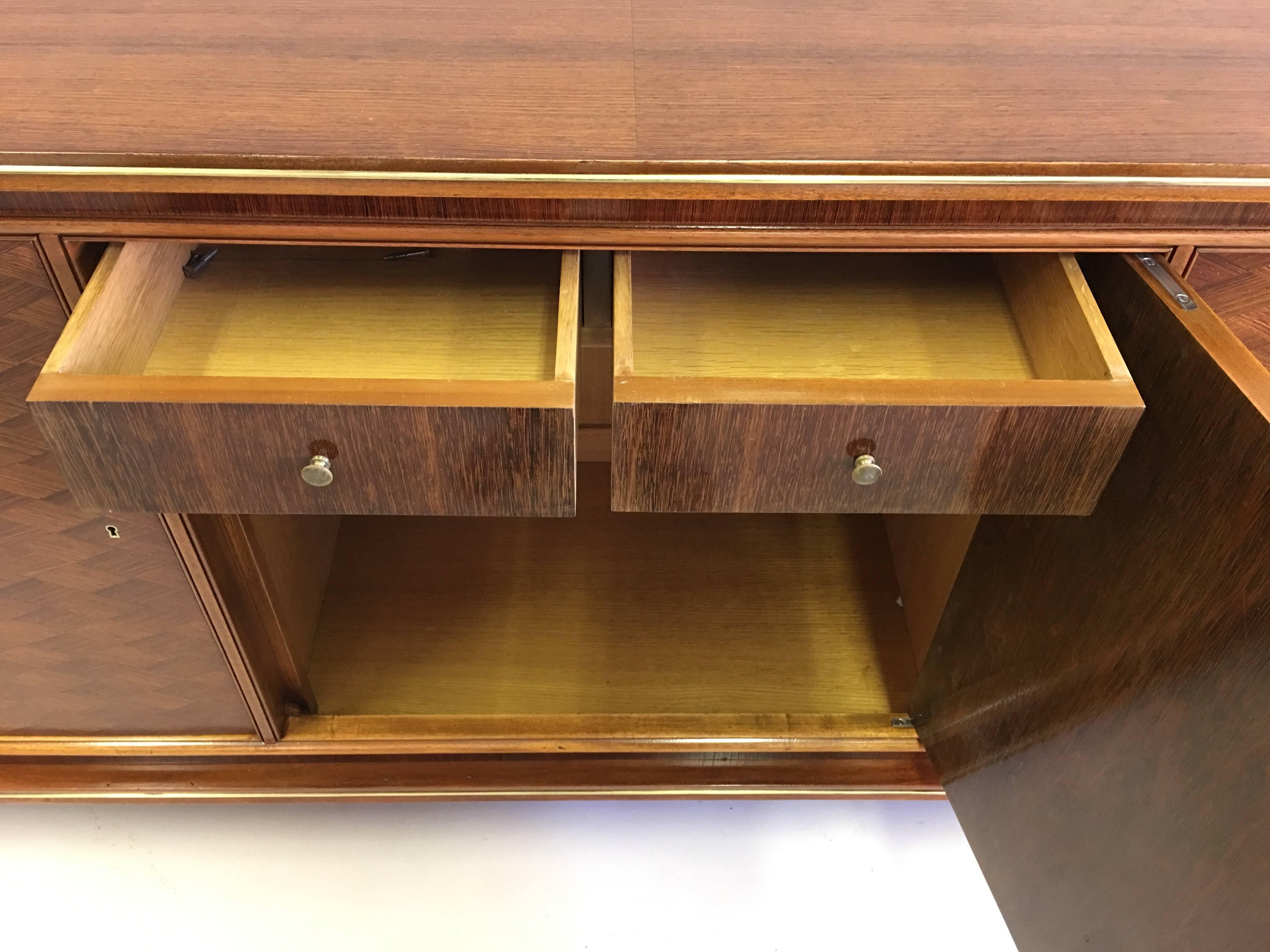 French Art Deco / Modern Neoclassical Mahogany Sideboard Signed by Jules Leleu 2