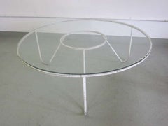 Custom French Minimalist Iron Coffee Table in the Style of Mathieu Mategot