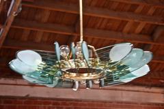 Italian Chandelier Attributed to Veca, Milano