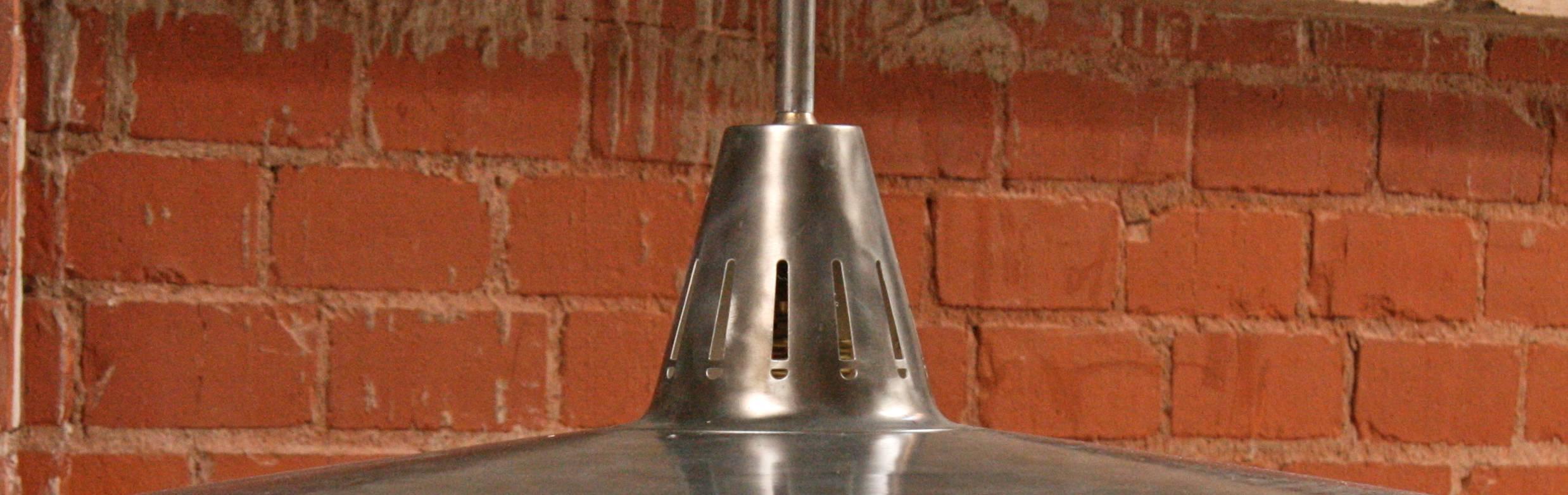 Three Italian Industrial 1960s Metal Pendant Lights 1