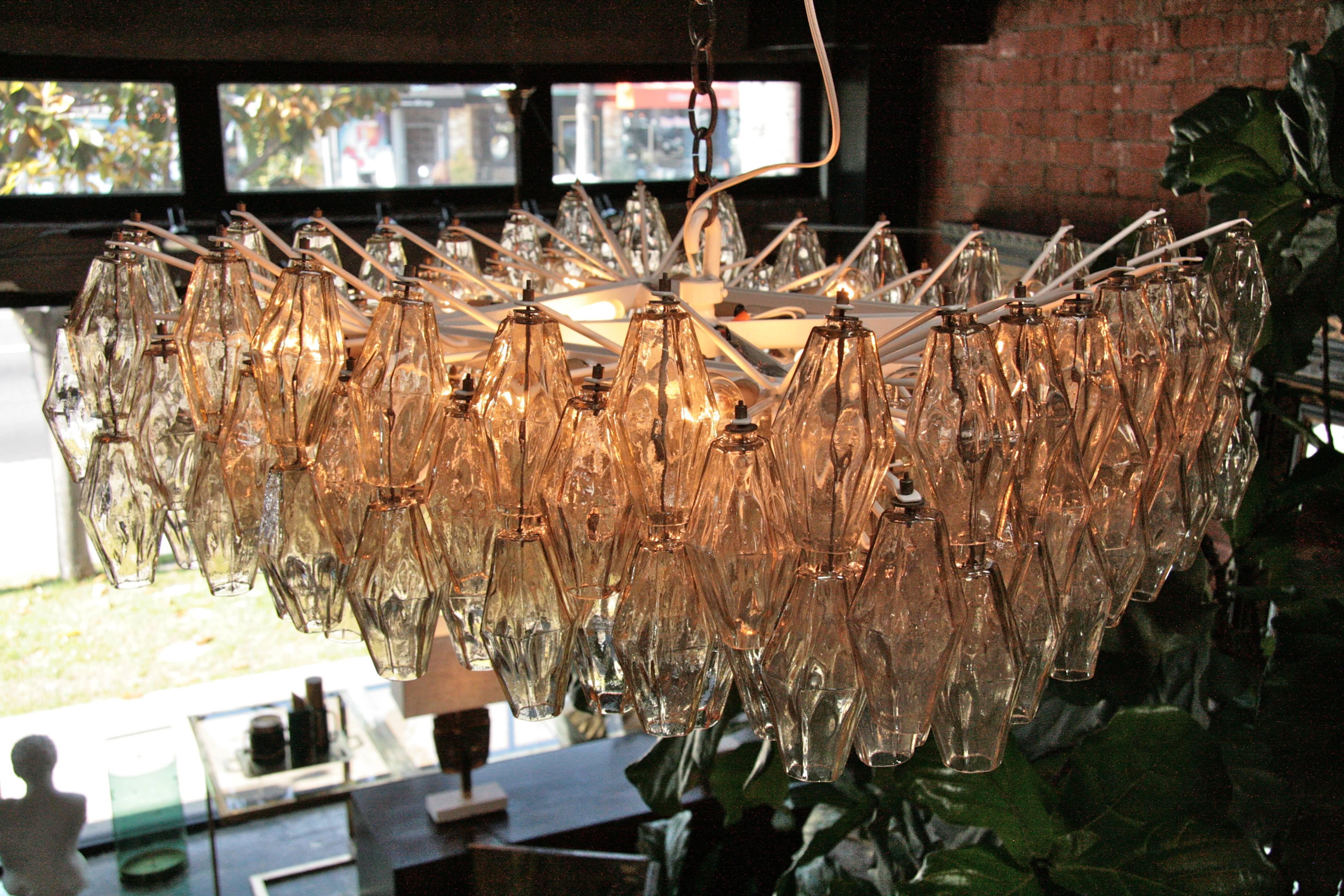 Italian Murano Square Chandelier by Tobia Scarpa for Venini 2