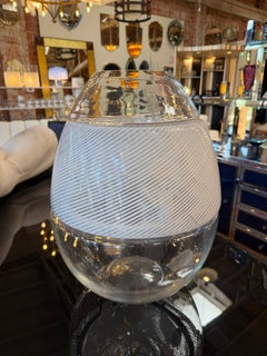 Tischlampe und Vase „Egg“, Modell LT 353, von Carlo Nason für AV Mazzega