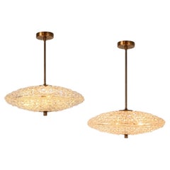 Set di luci a sospensione Carl Fagerlund per Orrefors per Lyfa, Danimarca, anni '60