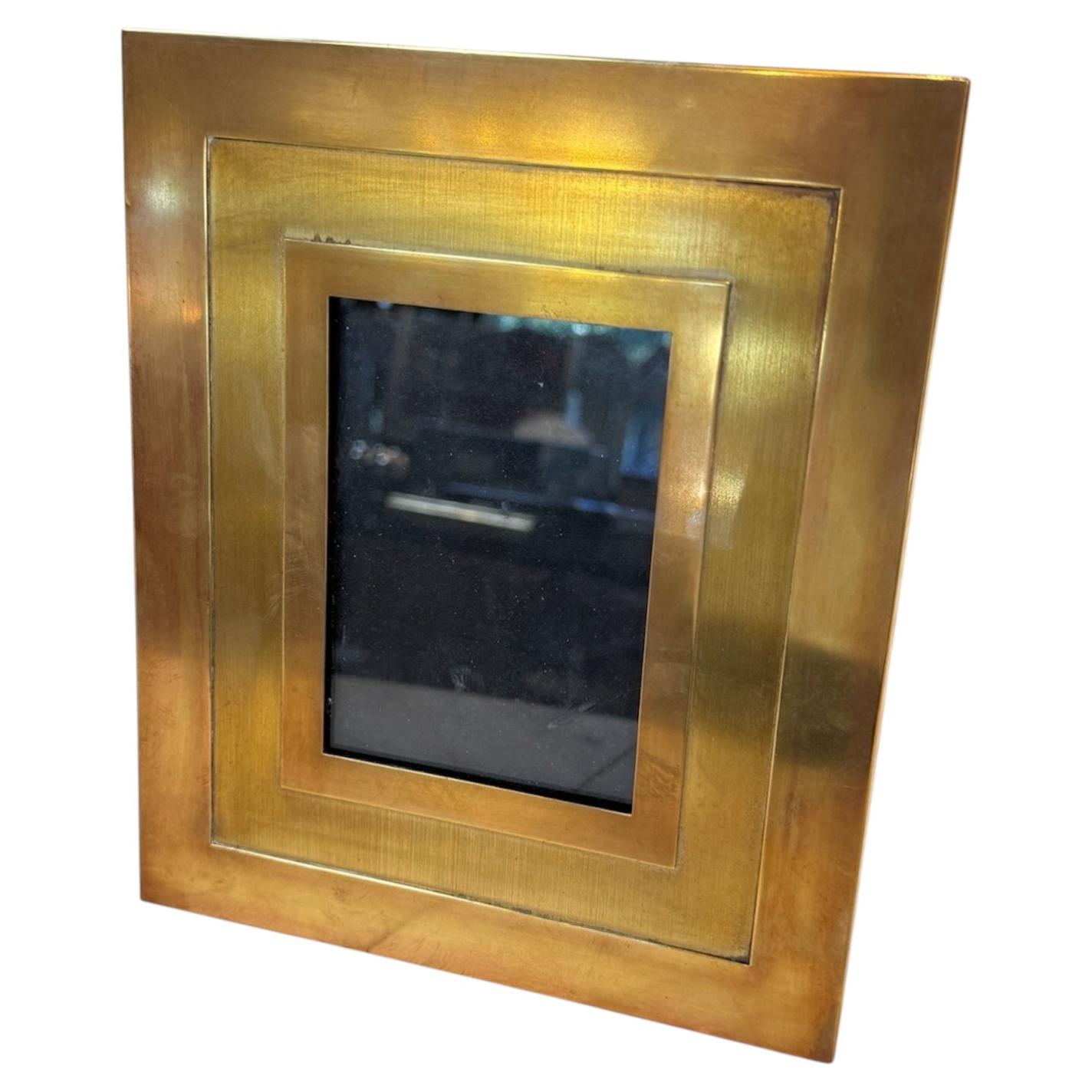 Liwan Rectangular Brass Picture Frame For Sale