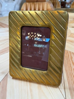 Vintage Italian Brass Picture Frame by Arabesque Gioielli Palermo