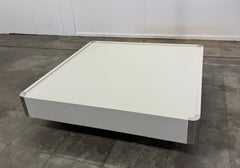 White Lacquer Coffee Table Attributed to Willy Rizzo
