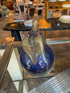 Sculptures en verre de Murano représentant des pommes et des poires, signées Seguso