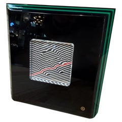 Rede Guzzini Black and Green Picture Frame with Original Box
