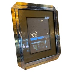 Vintage Brass and Chrome Picture Frame