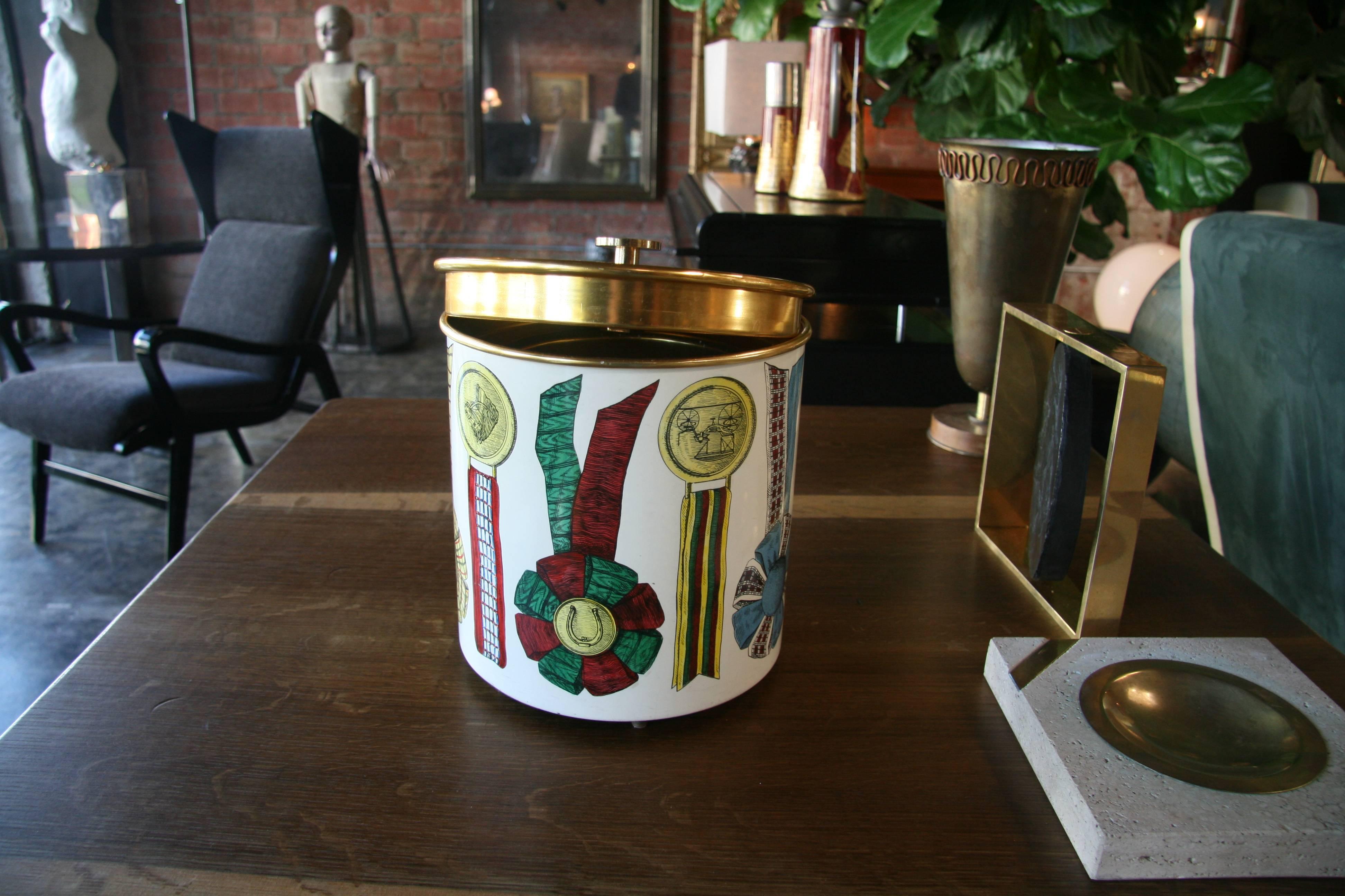 Piero Fornasetti Ice Bucket In Excellent Condition In Los Angeles, CA