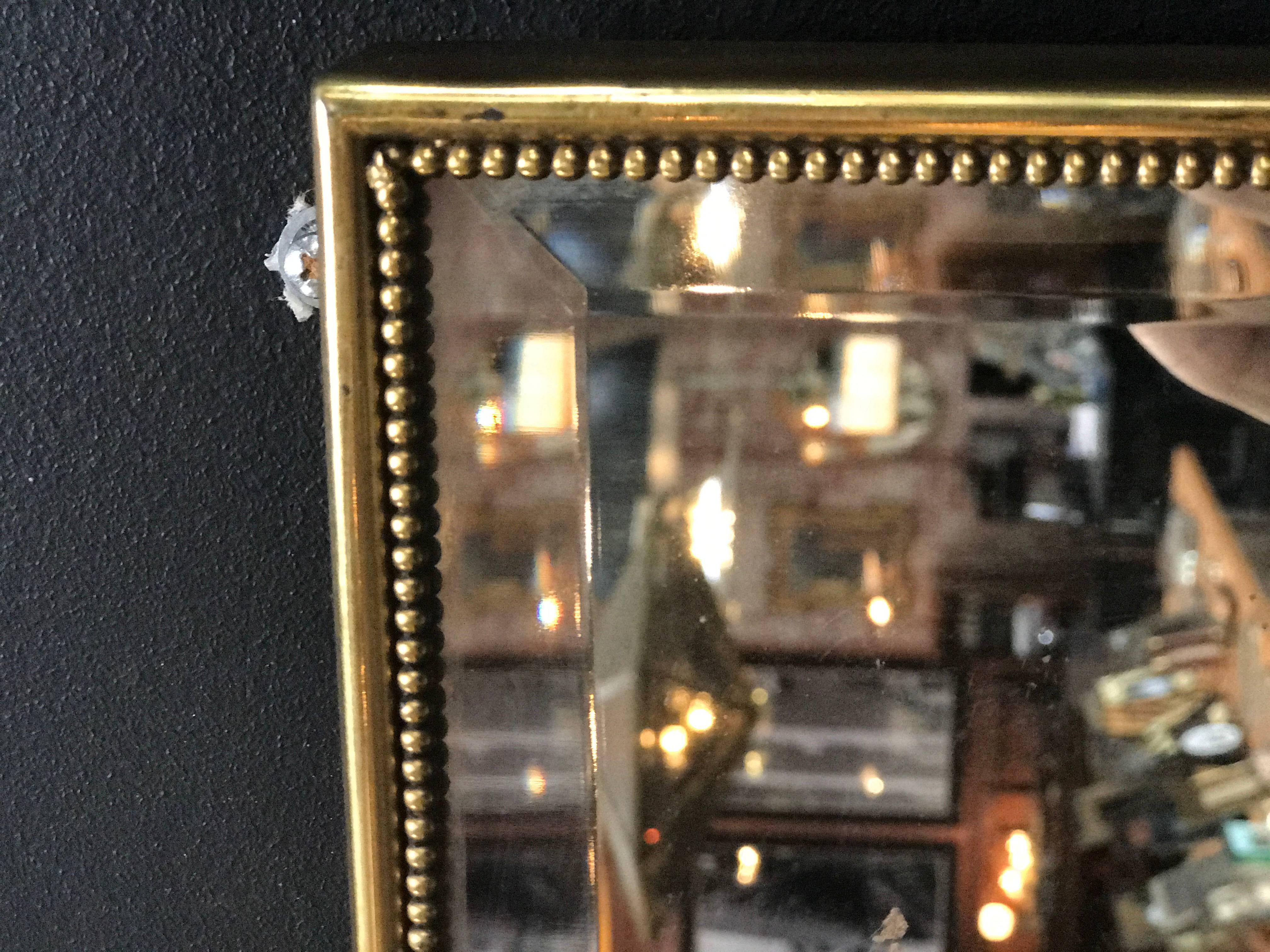 Brass Italian Mirror, 1960s 1