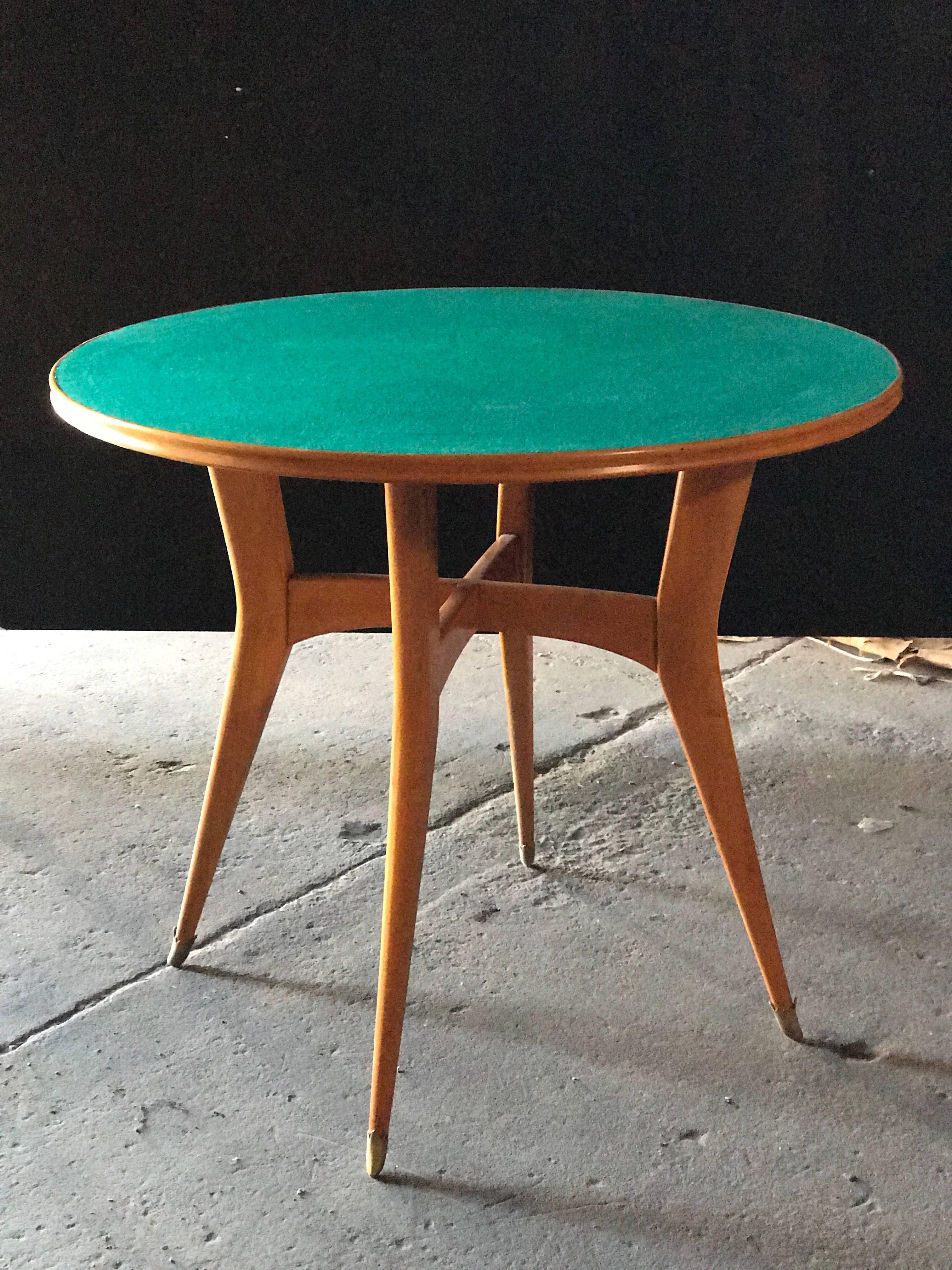 Round game table attributed to Ico Parisi.
