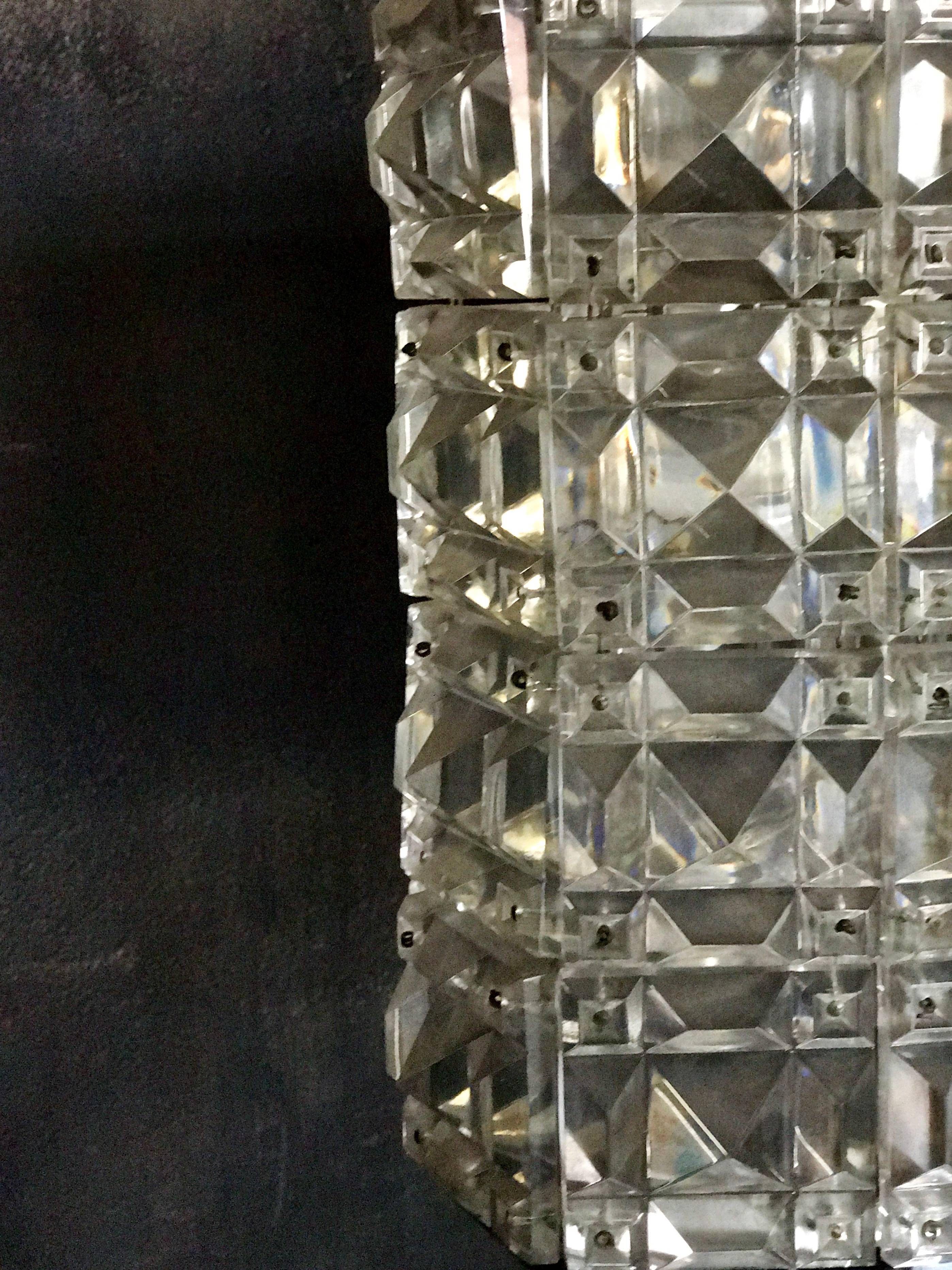 Italian Mid-Century Crystal Pendant Chandelier 1