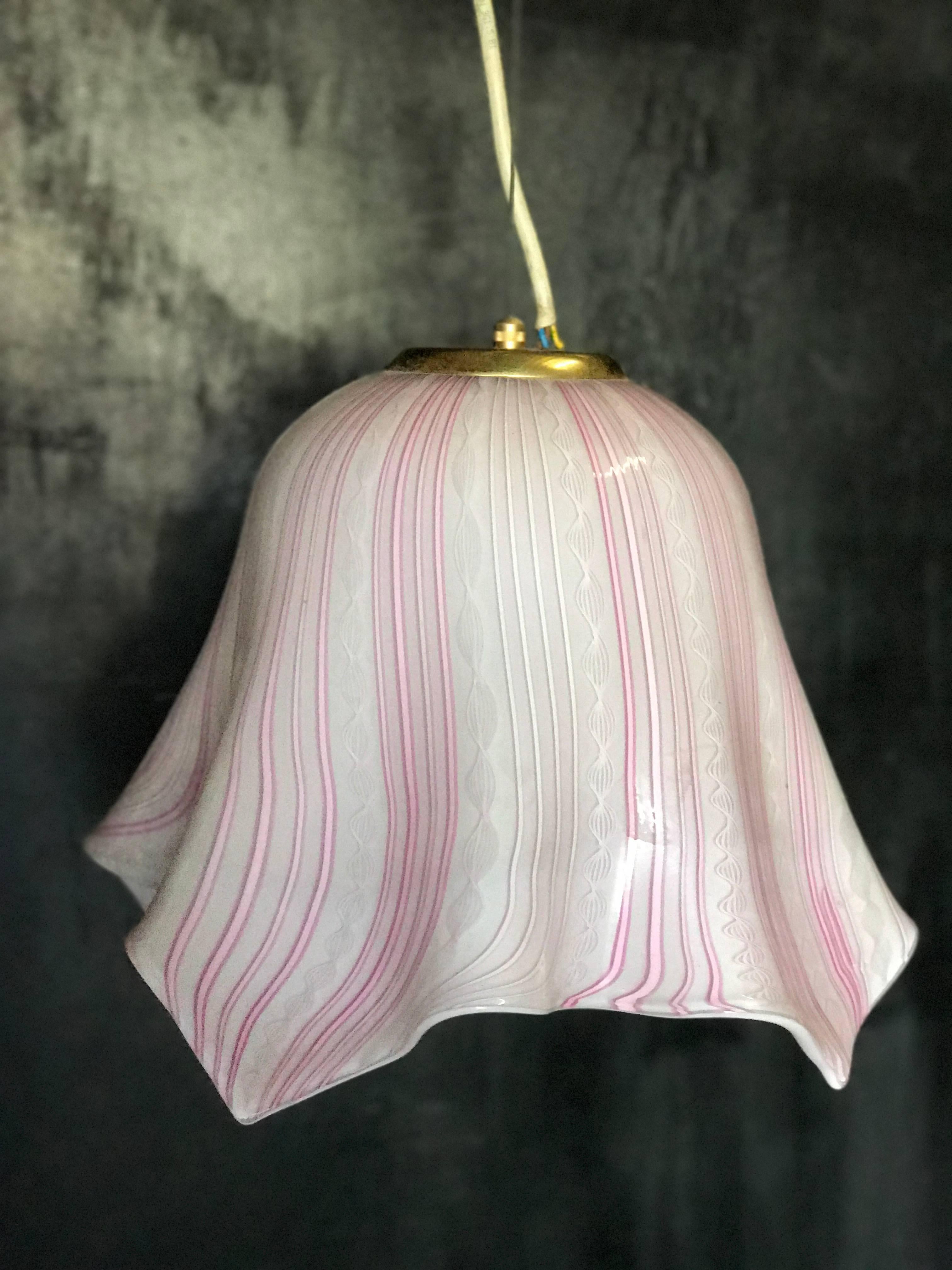 Vintage Murano Pendant Light For Sale