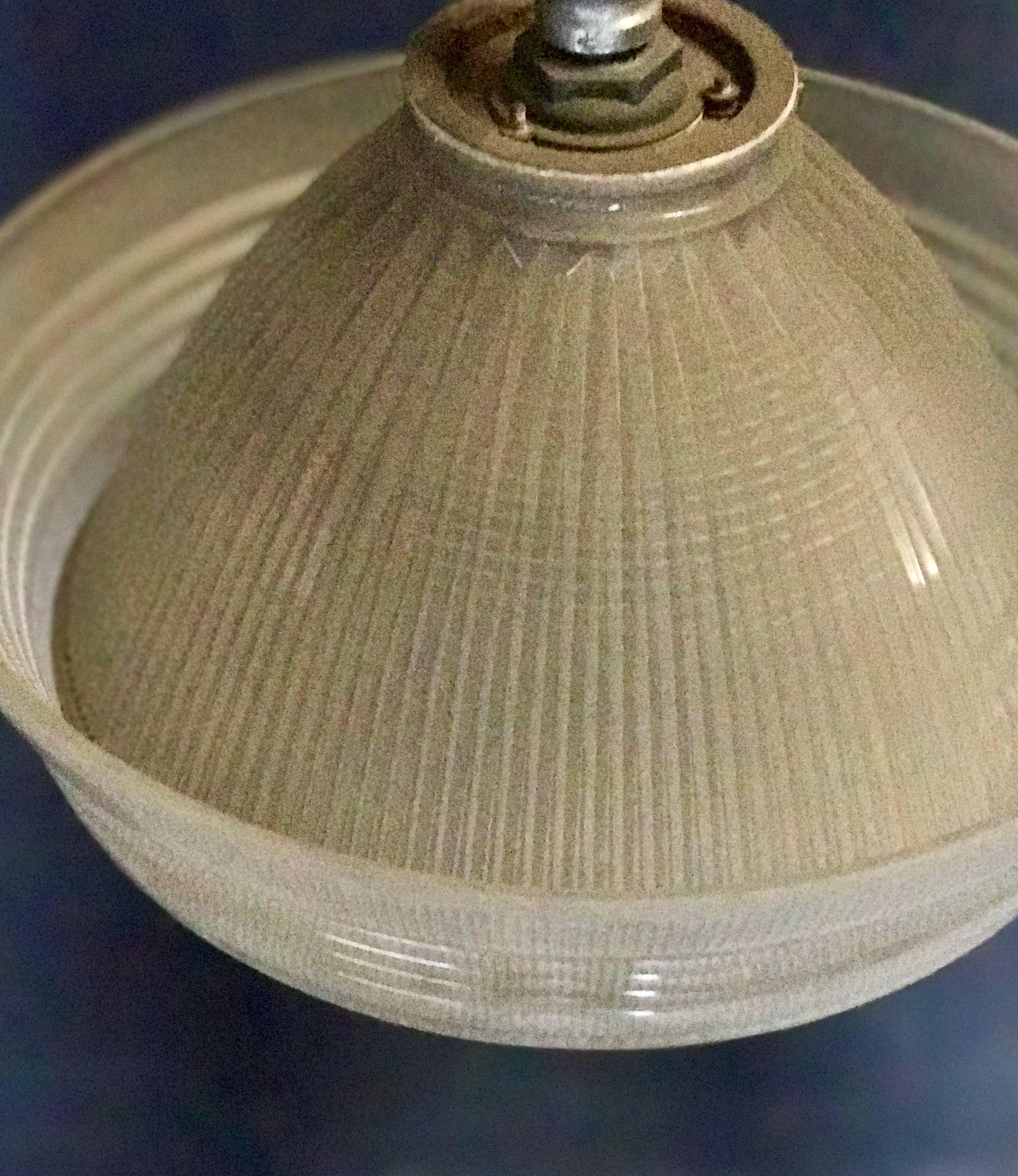 Italian Industrial Pendant Lighting, 1940s For Sale