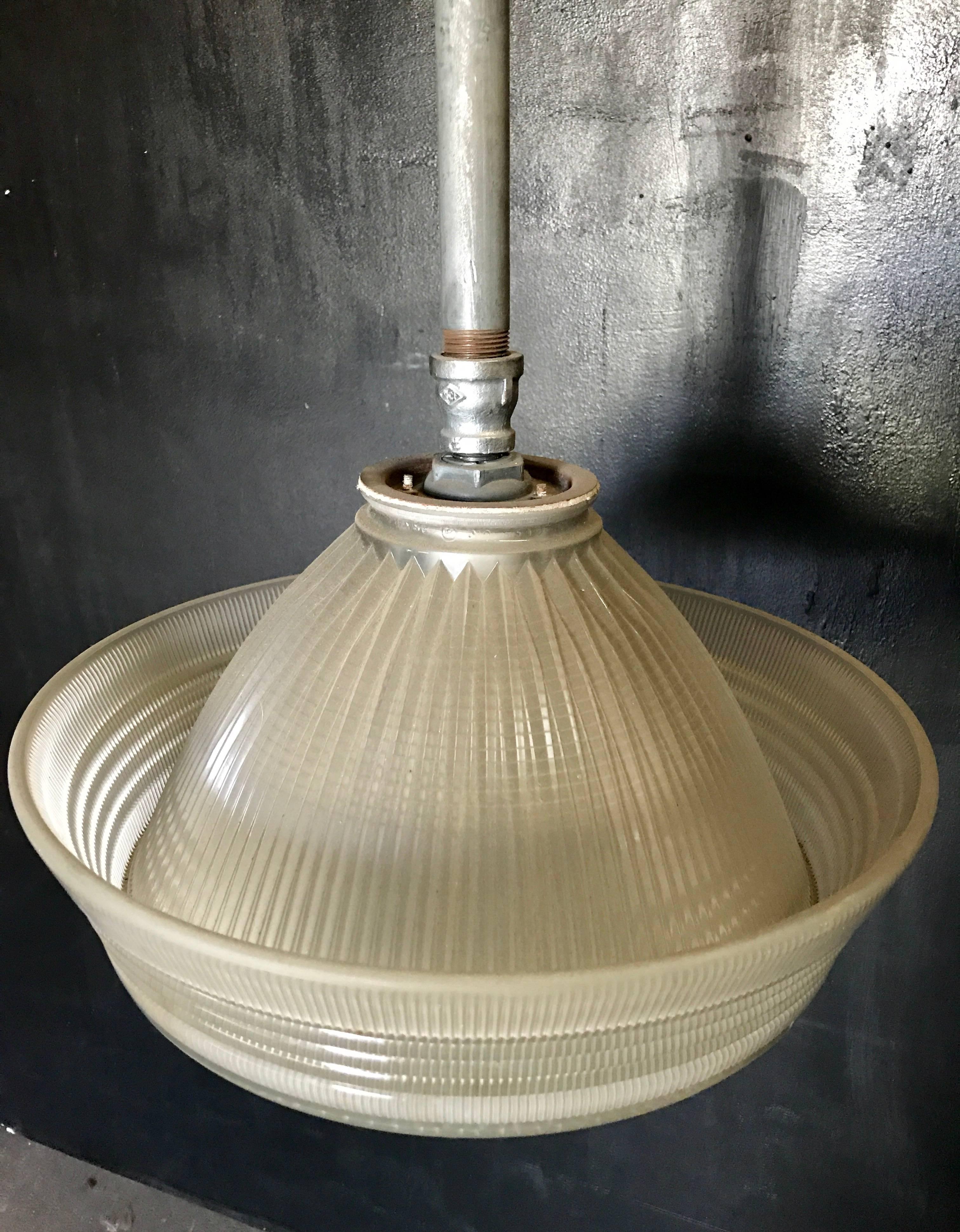 20th Century Industrial Pendant Lighting, 1940s For Sale